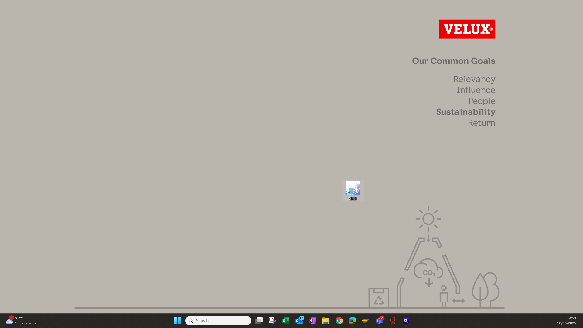 Step #6: Drag "CICO" into the taskbar