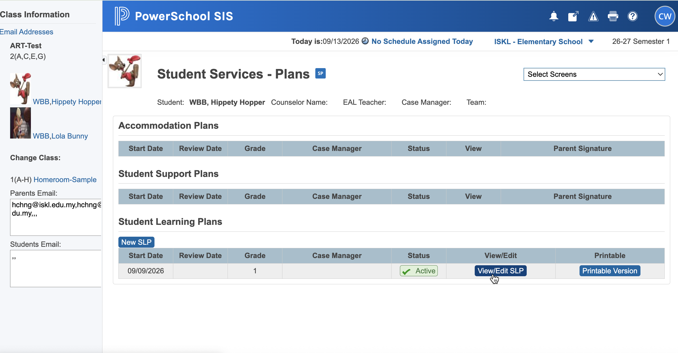Step #9: Click View / Edit SLP to reopen the plan.