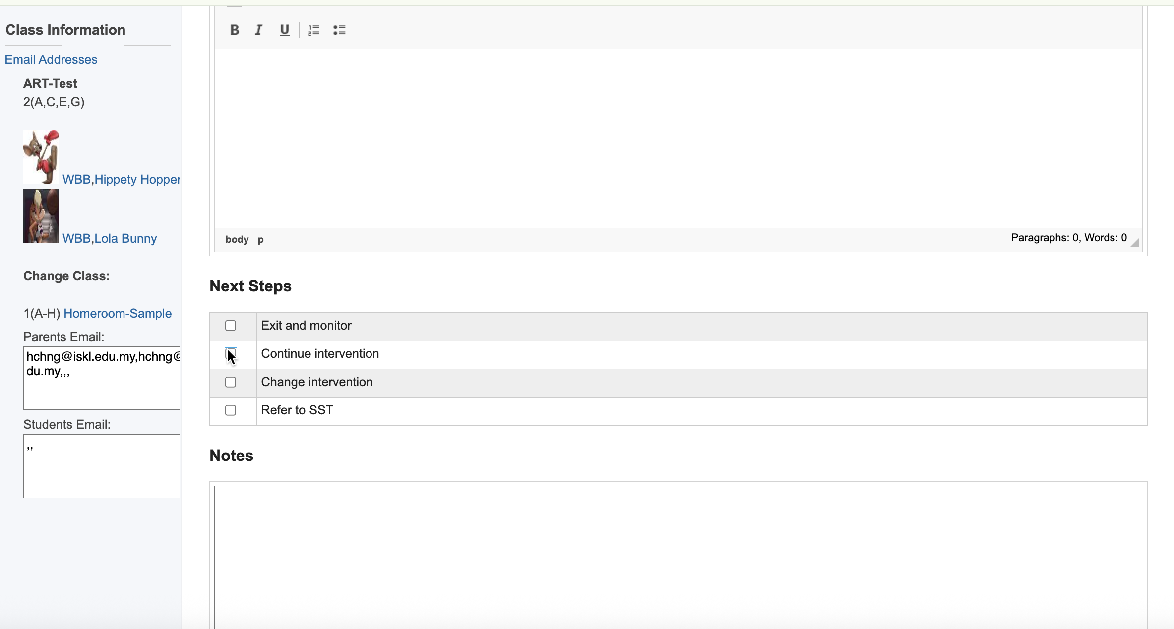 Step #12: Select the appropriate option in the Next Steps section.