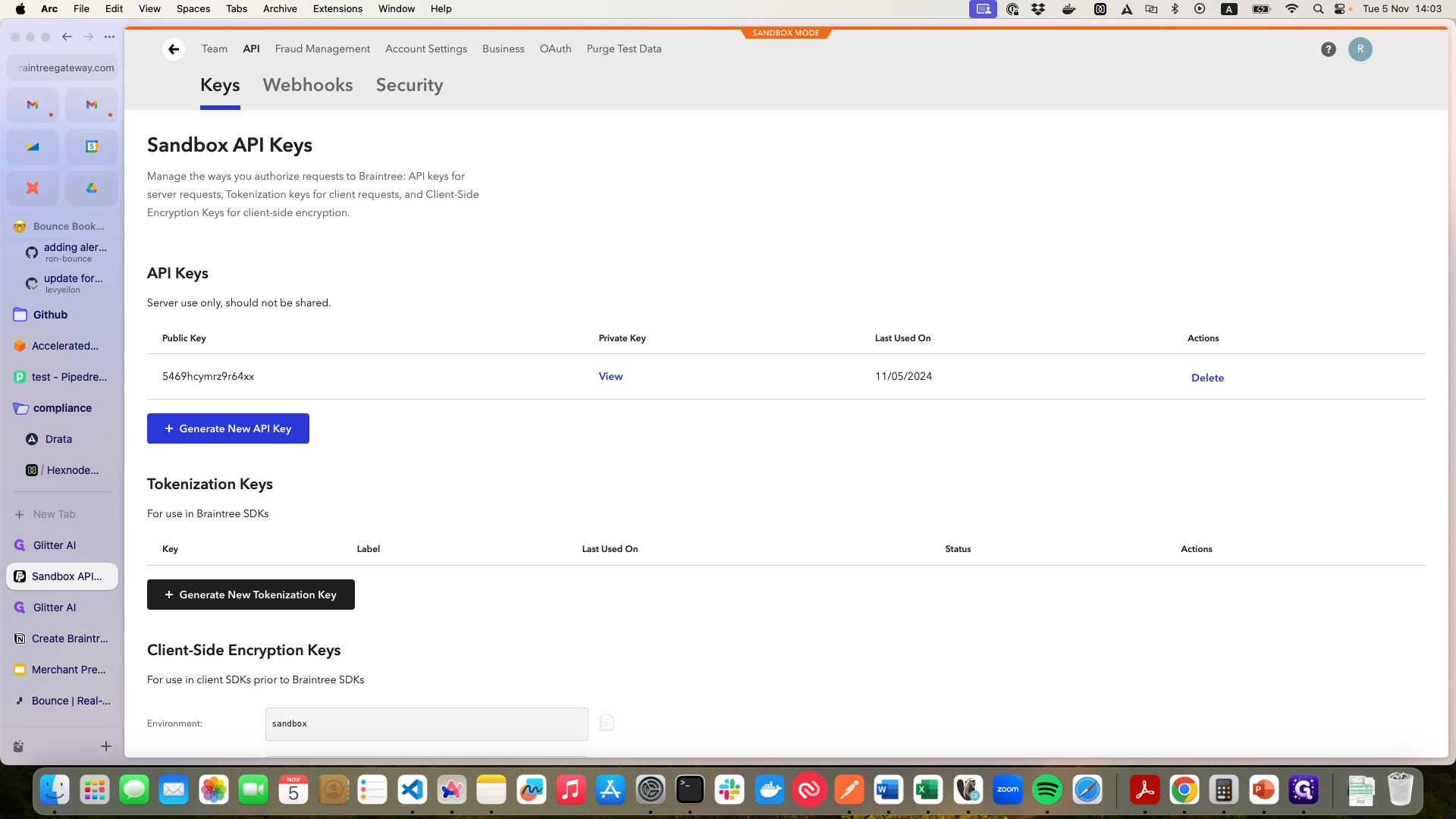 Step #13: Click on "+ Generate New API Key"
