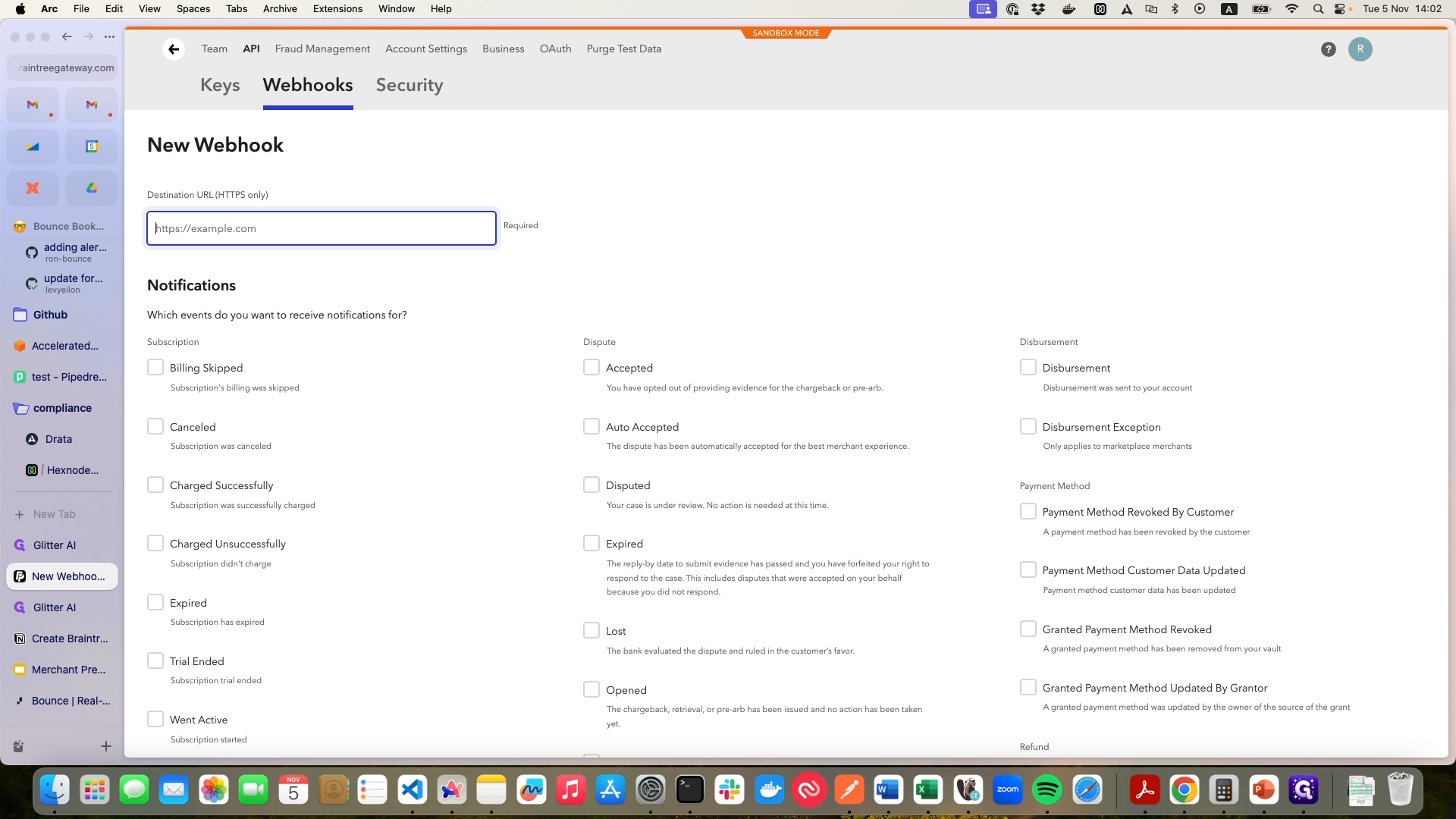 Step #5: Paste here the URL you got from the Bounce site