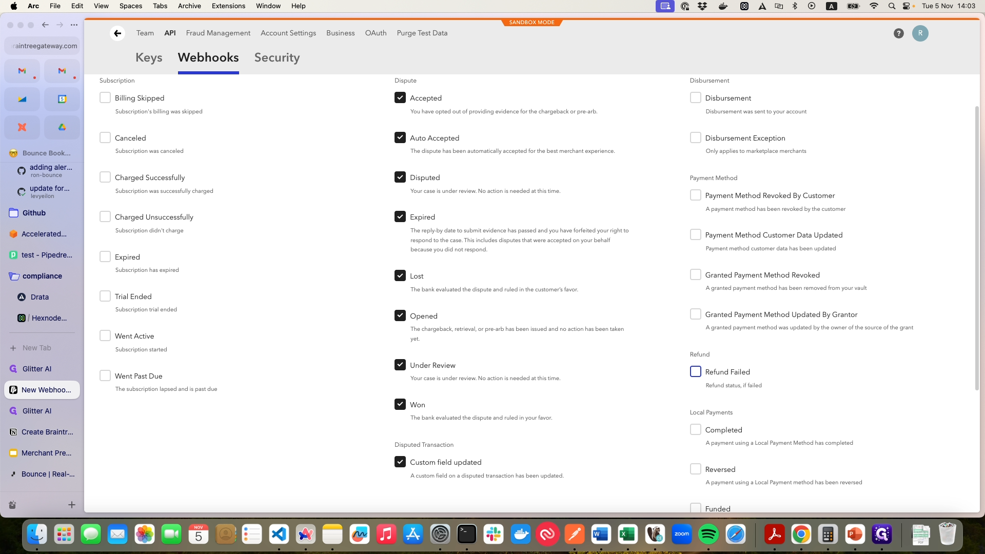 Step #8: Add all the refund events