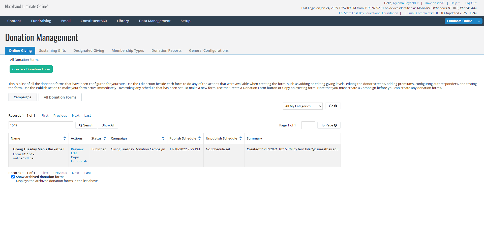 Step #5: Click on the Action "Copy"