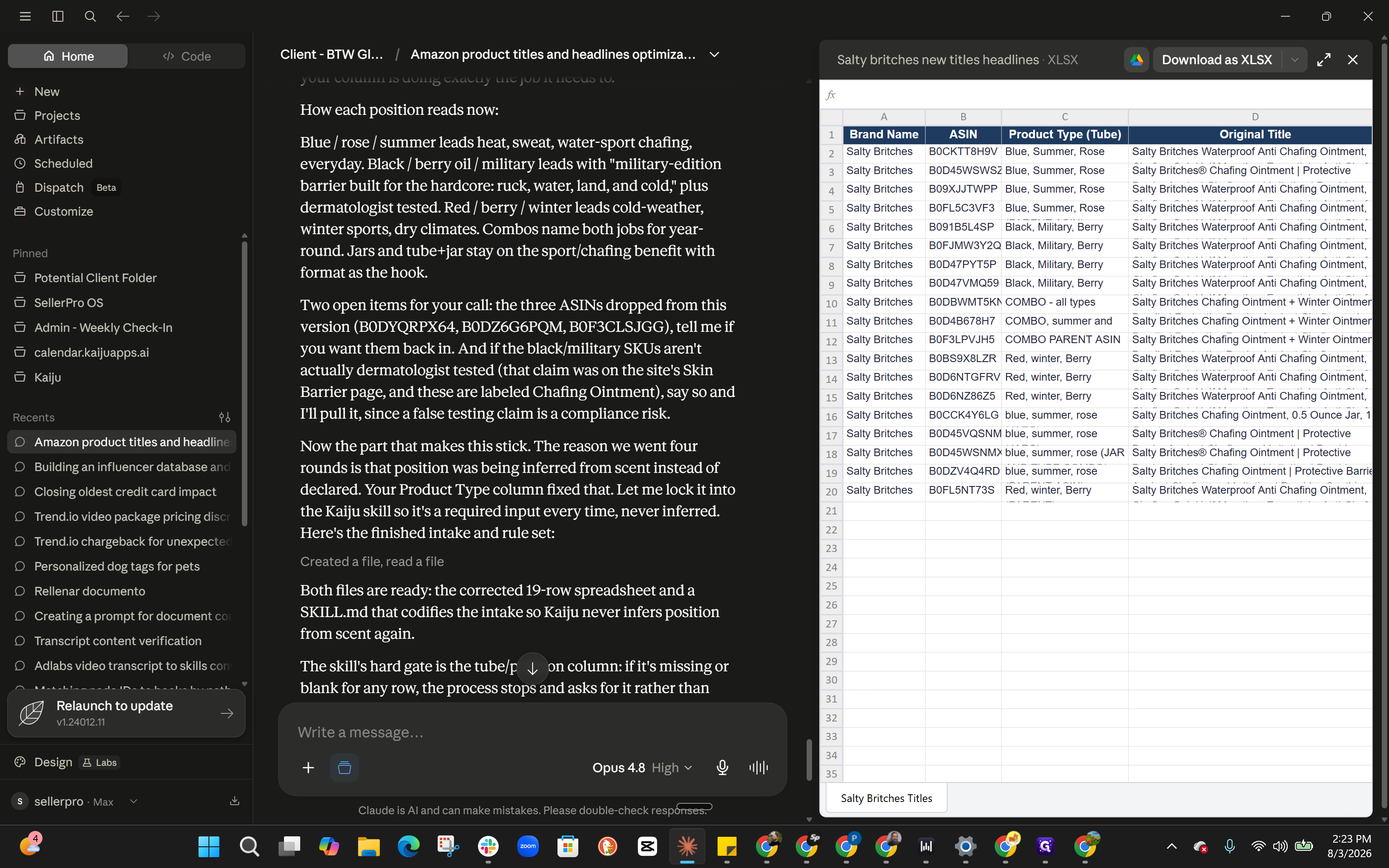 Step #4: Review the New Title column for overall accuracy and edit any remaining incorrect terms.