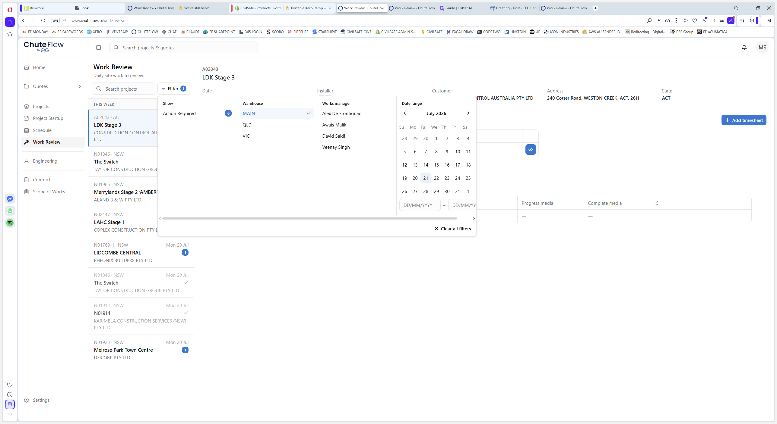 Step #1: Use the Date range filter to narrow down submissions by a specific timeline.