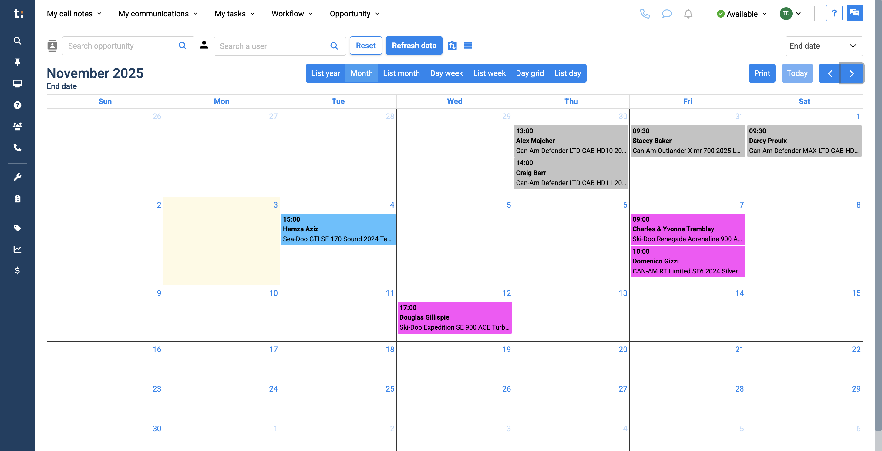 Step #13: Go through the months on your calendar by clicking the arrows.