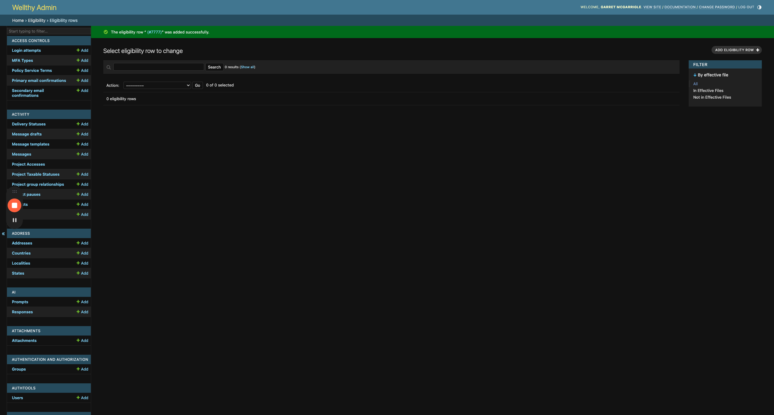 Step #17: Click "LOG OUT"