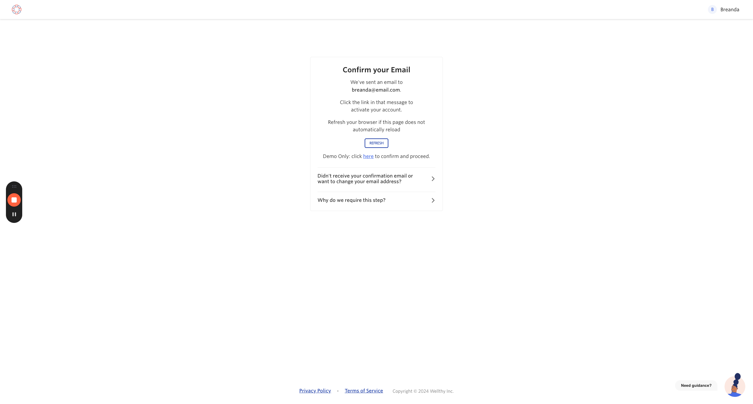 Step #26: "click here to confirm and proceed" to verify the email