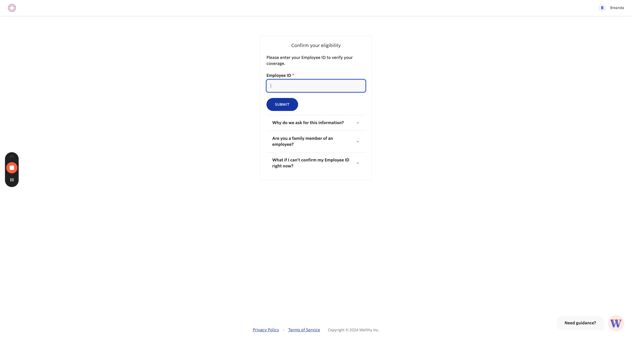 Step #31: Click here to enter your eligibility ID