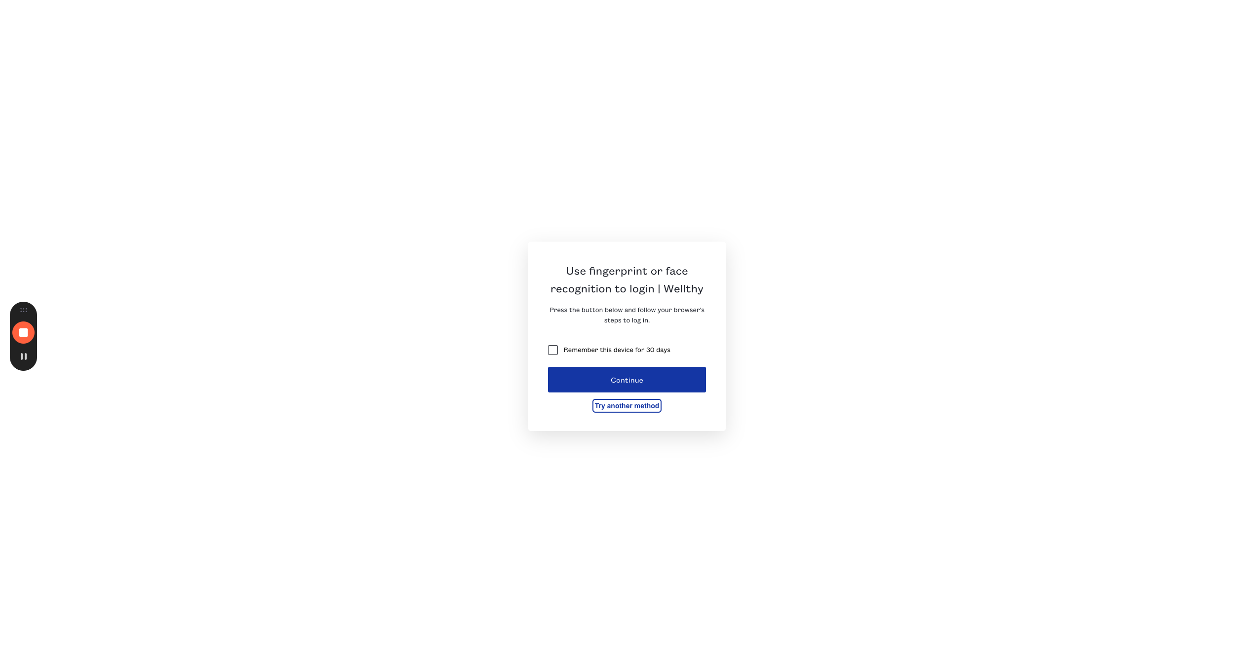 Step #6: Click "Try another method"