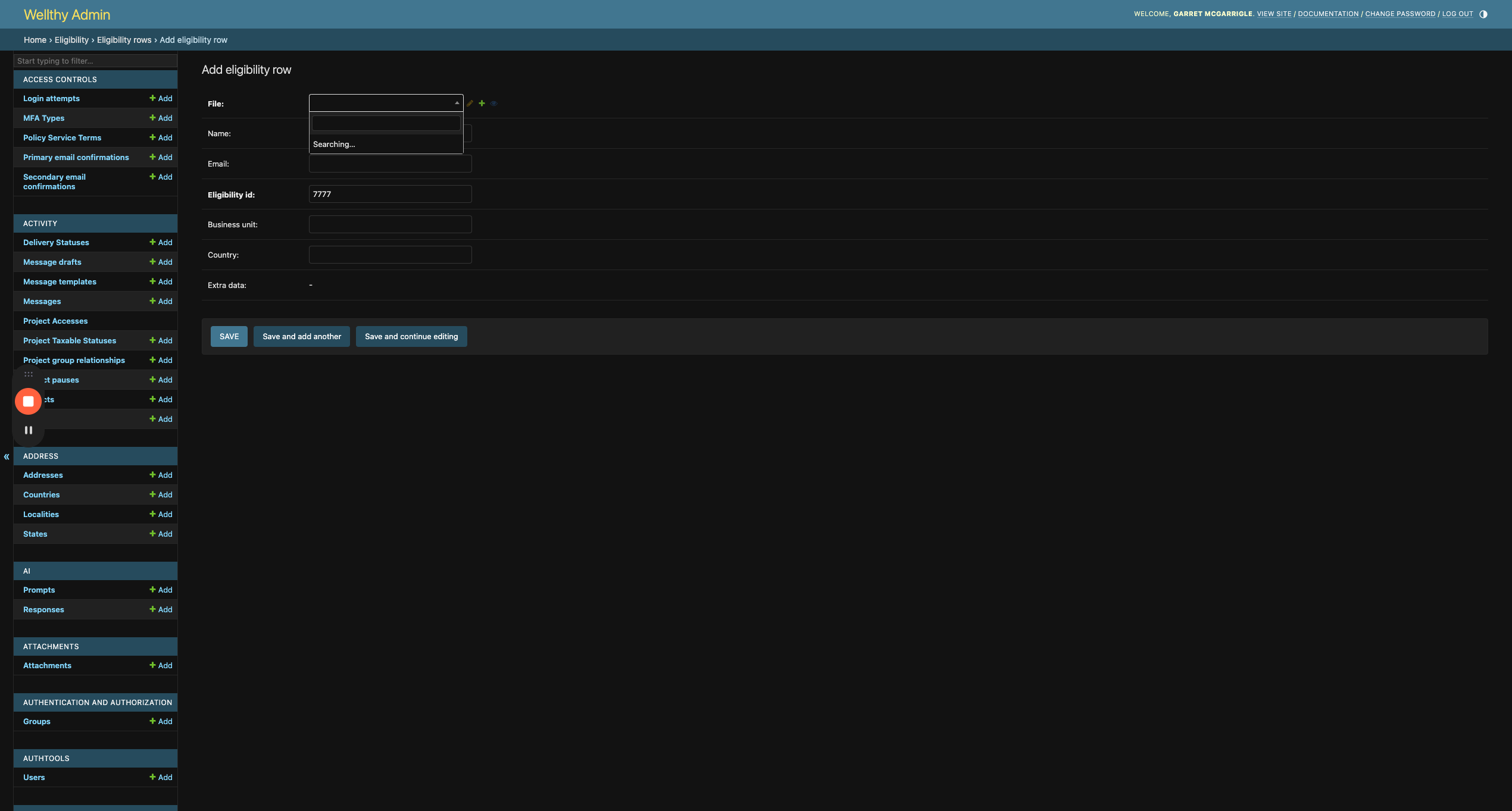 Step #12: Click on the file input