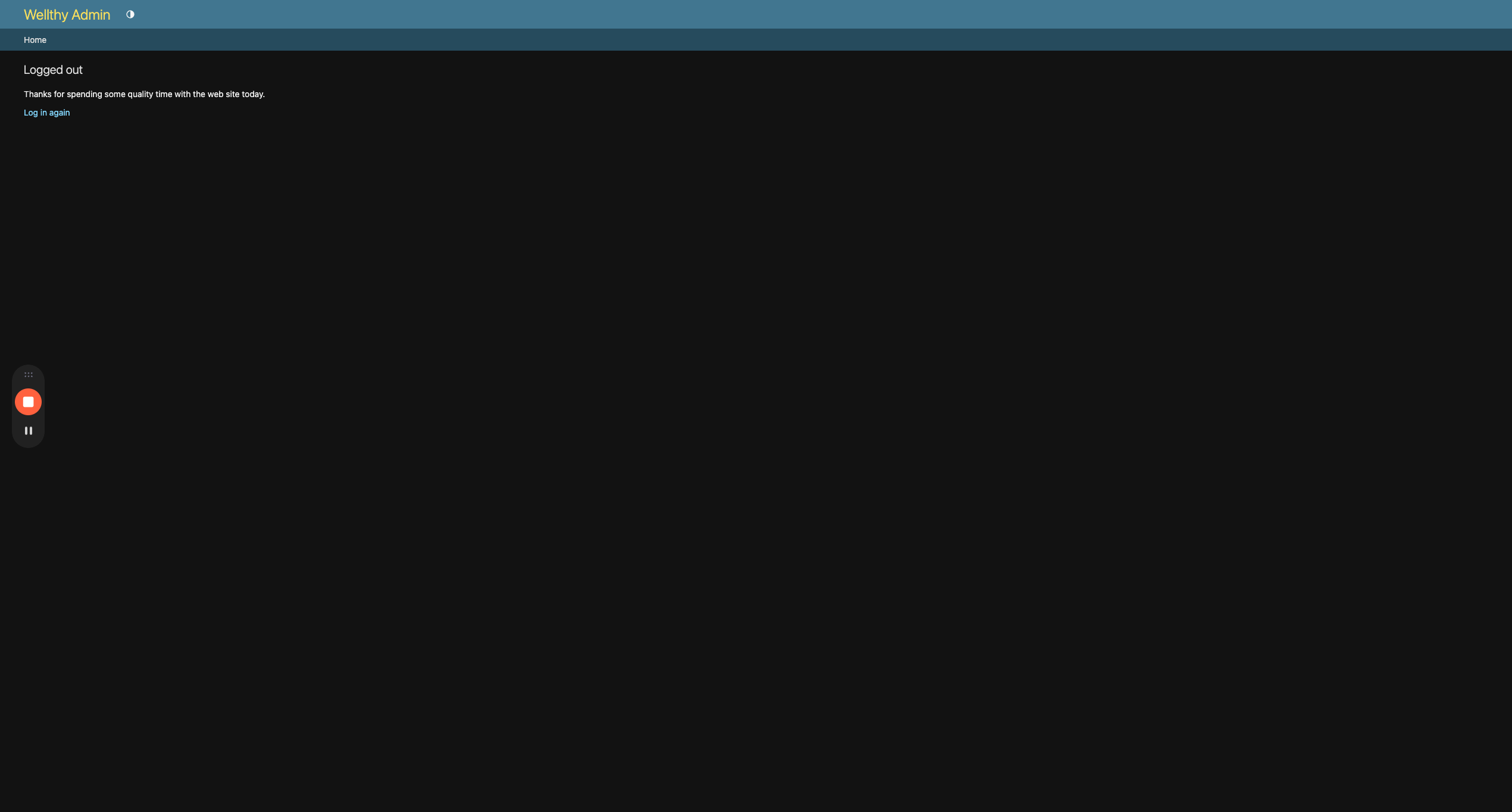 Step #18: Click "Wellthy Admin"