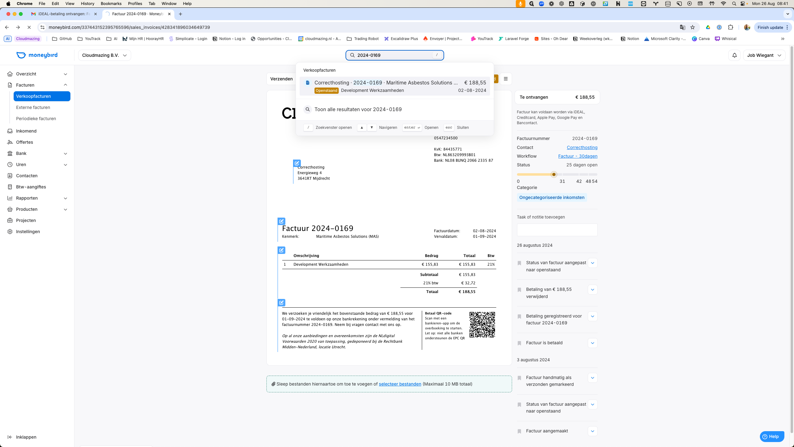 Step #7: Selecteer de juiste factuur