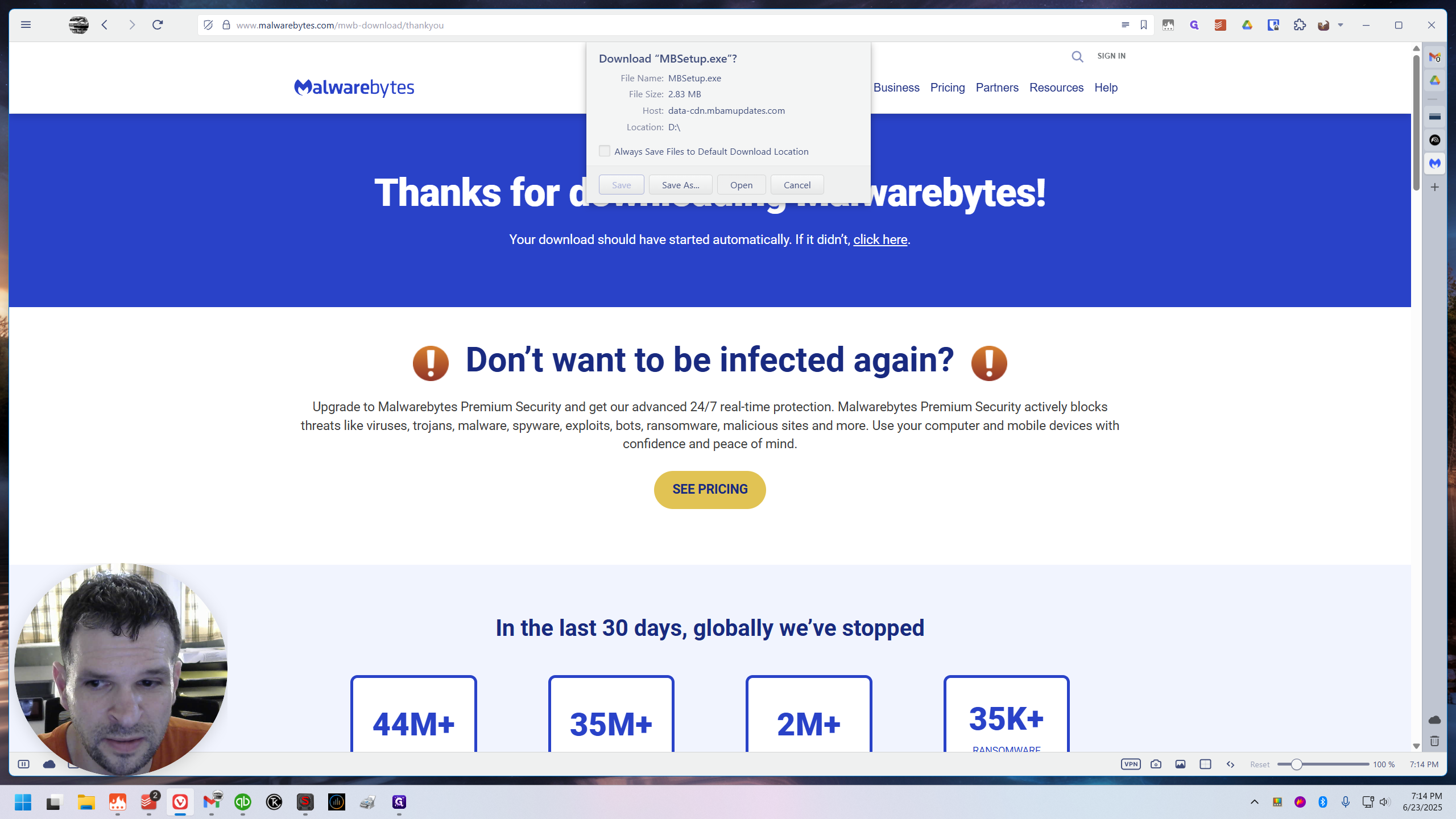 Step #2: Click on "Open"
