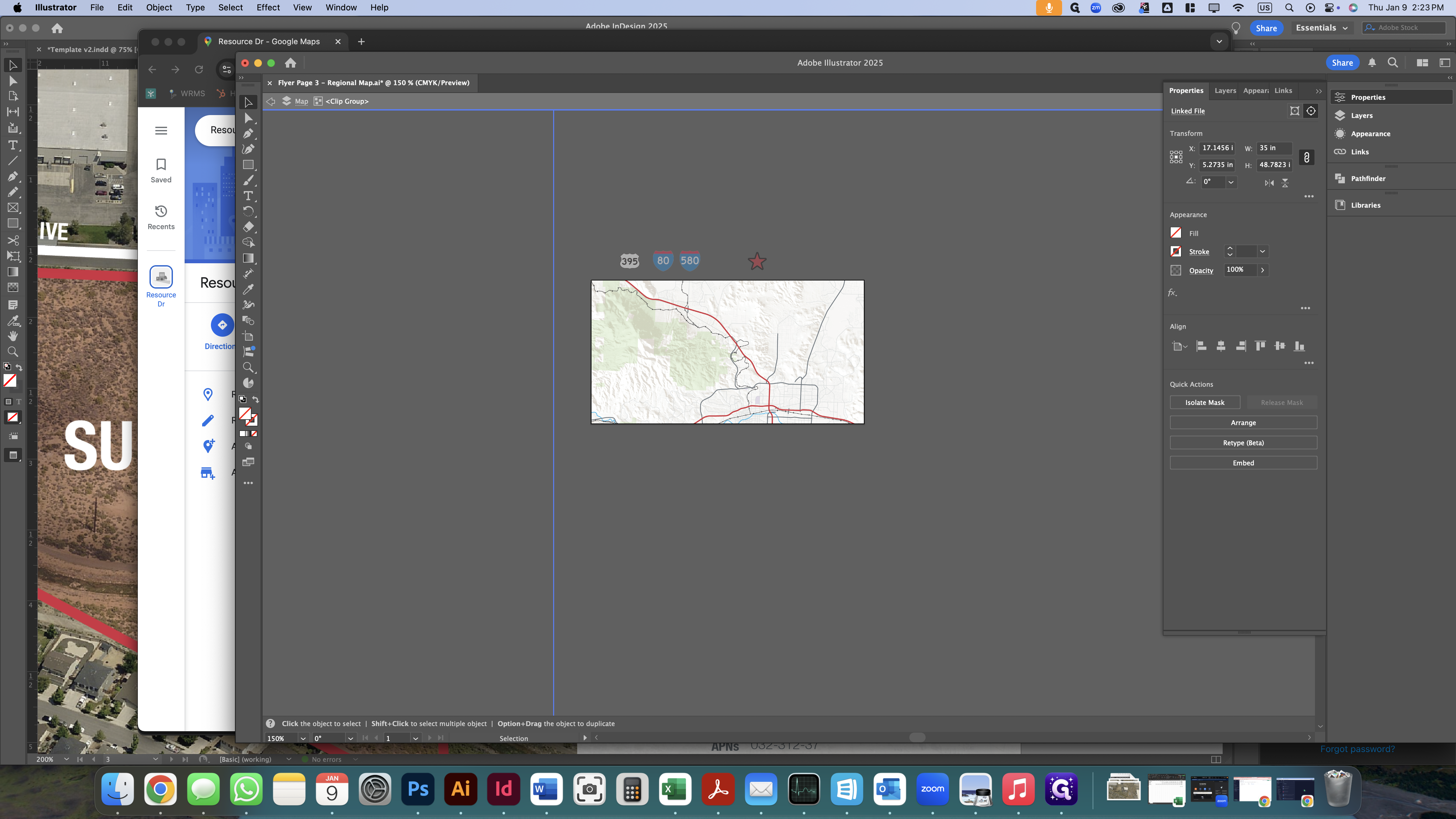 Step #8: Drag the map to show the subject property.
