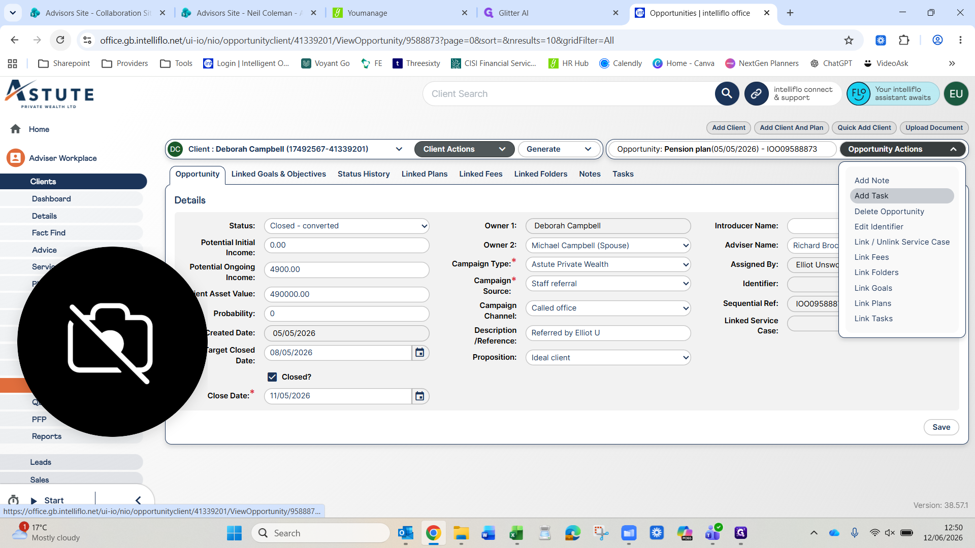 Step #21: Select Add Task.