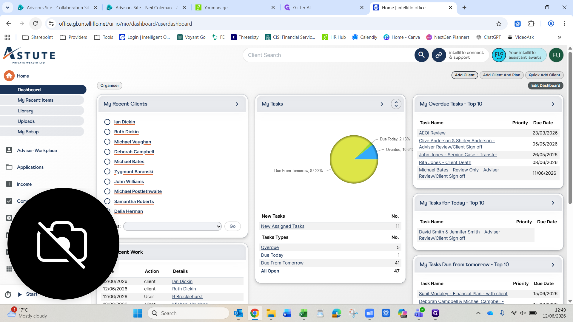 Step #2: Click Add Client in the left-hand menu.