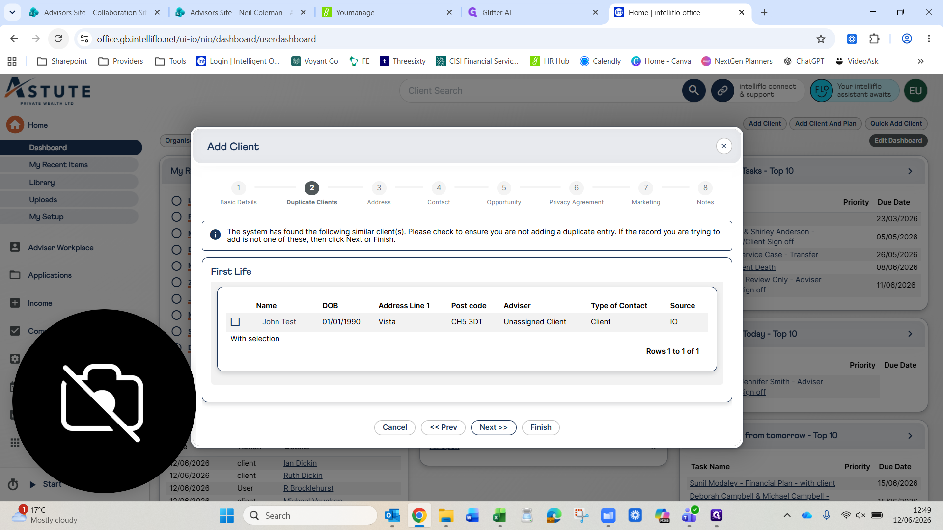 Step #7: Click Next to bypass the duplicate check if none exist.