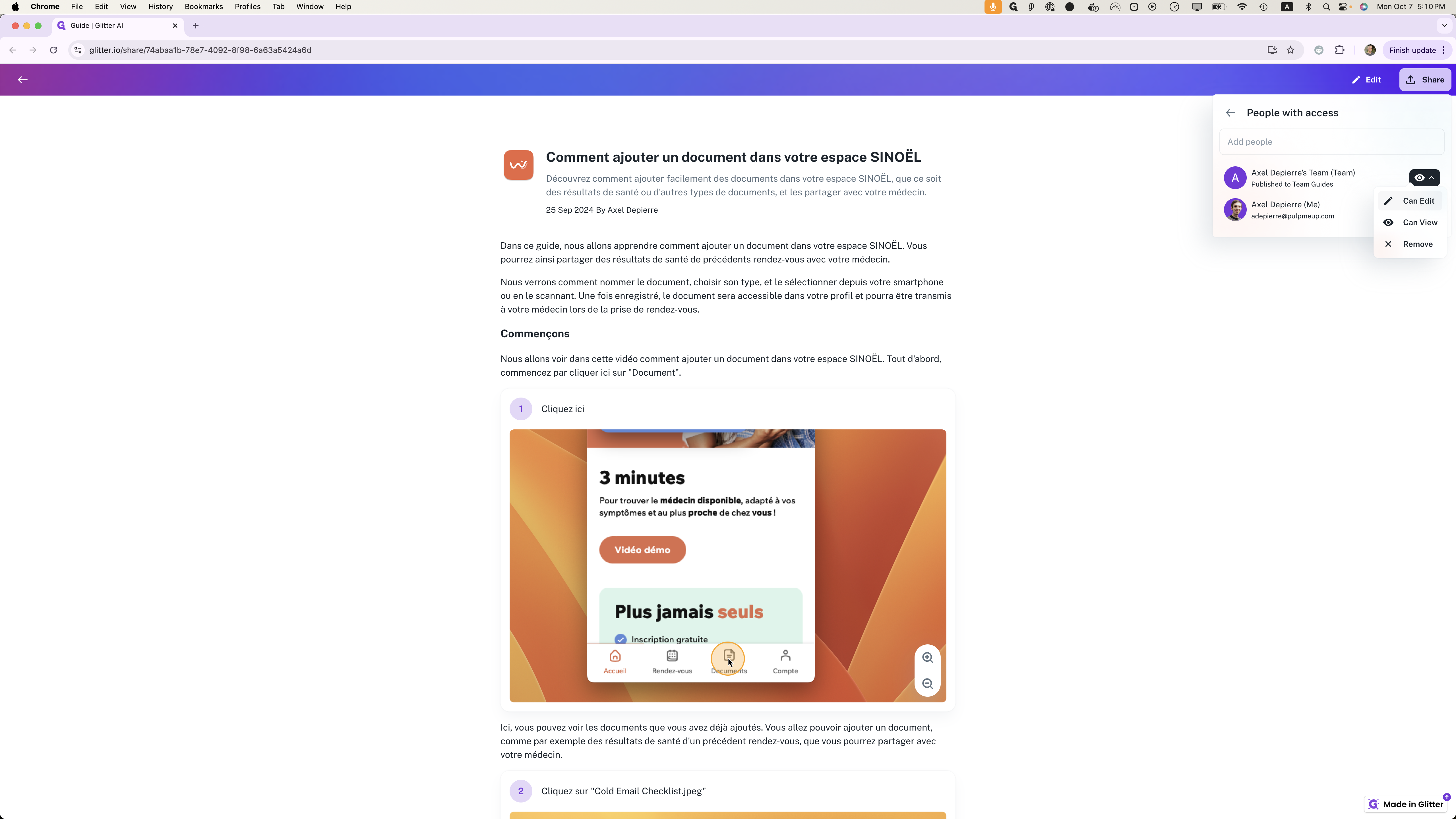 Step #5: Click on "Can Edit"