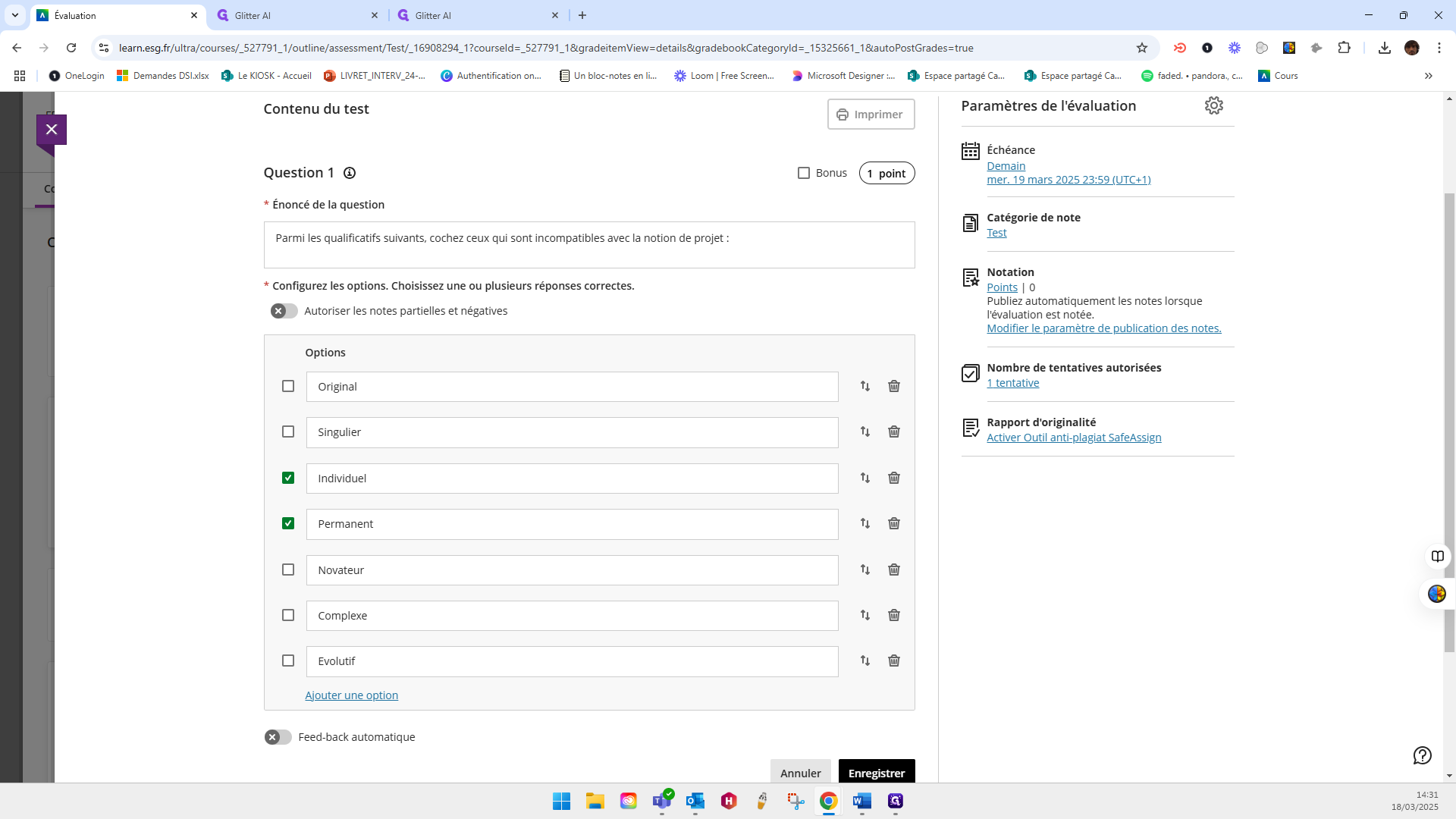 Step #20: Click on "Enregistrer"