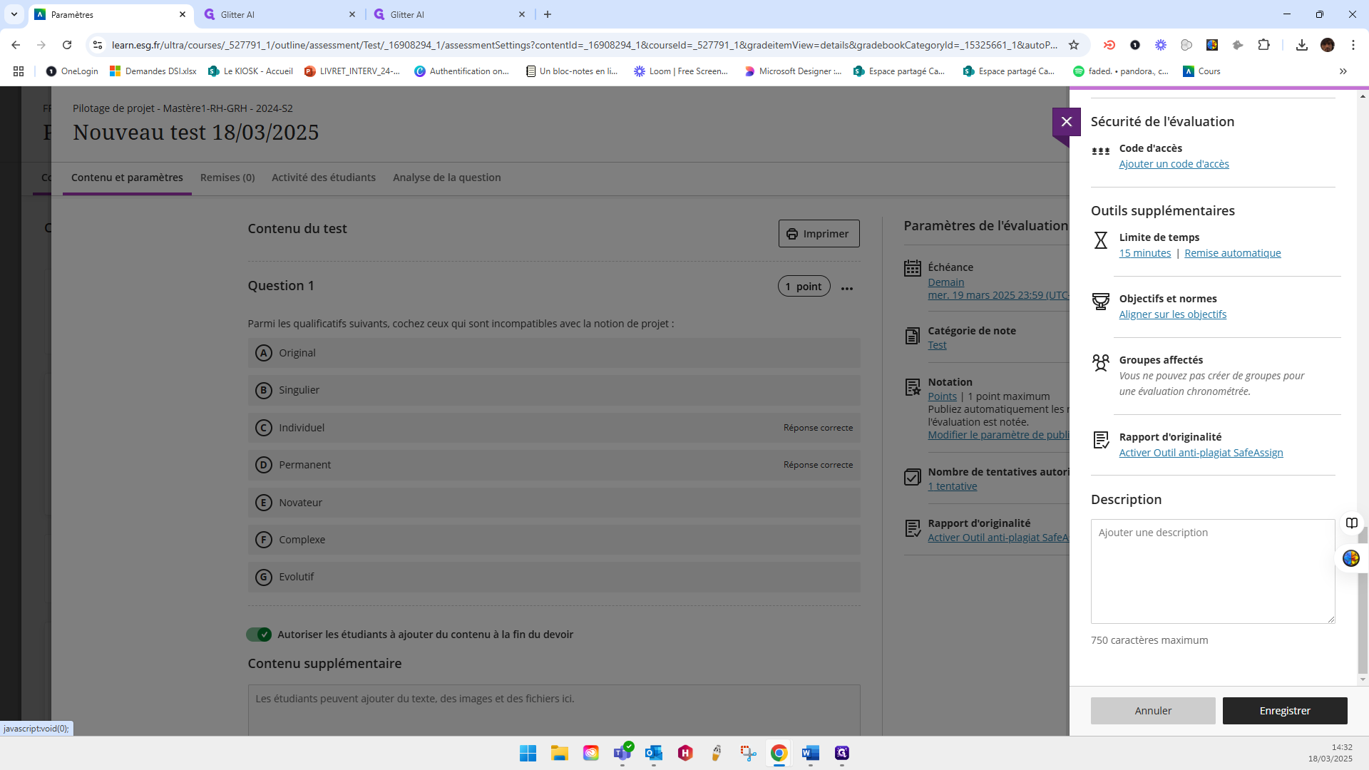 Step #25: Click on "Ajouter une description"