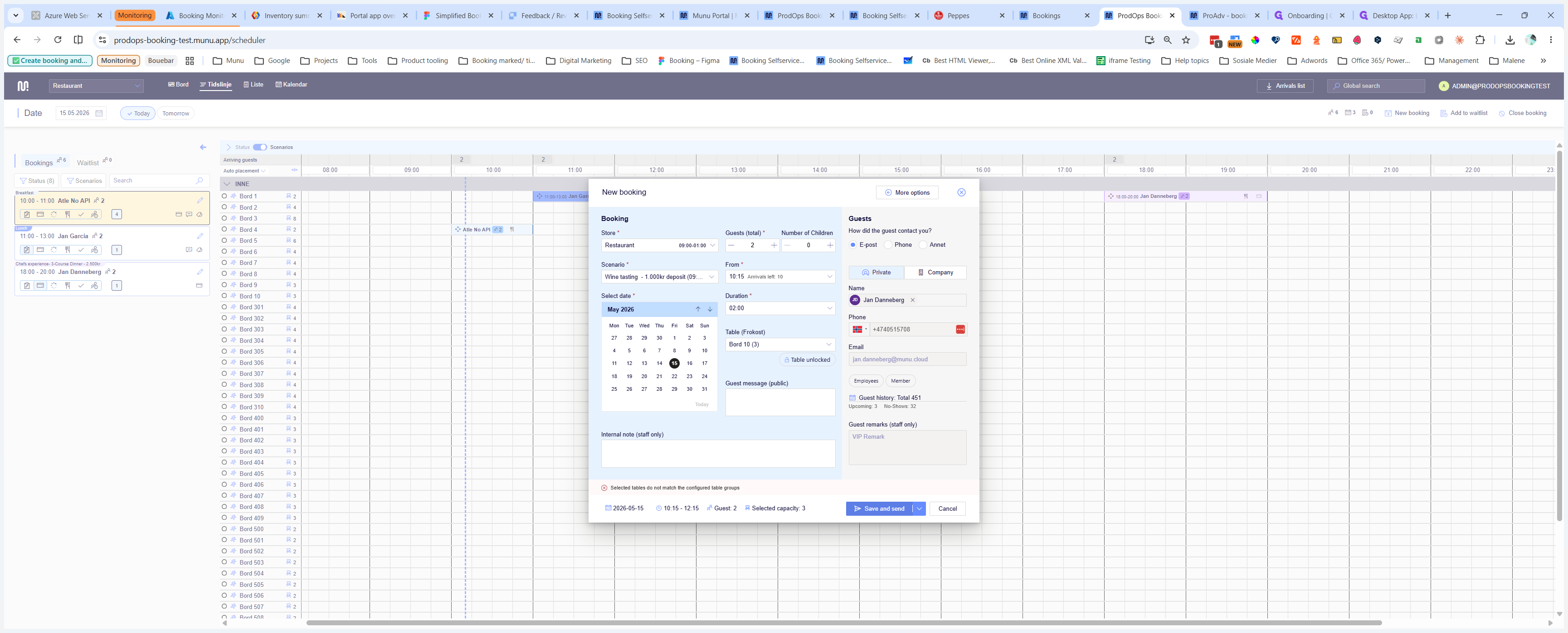 Step #6: Click Save and send to confirm the reservation and automatically dispatch a confirmation message to the guest.
