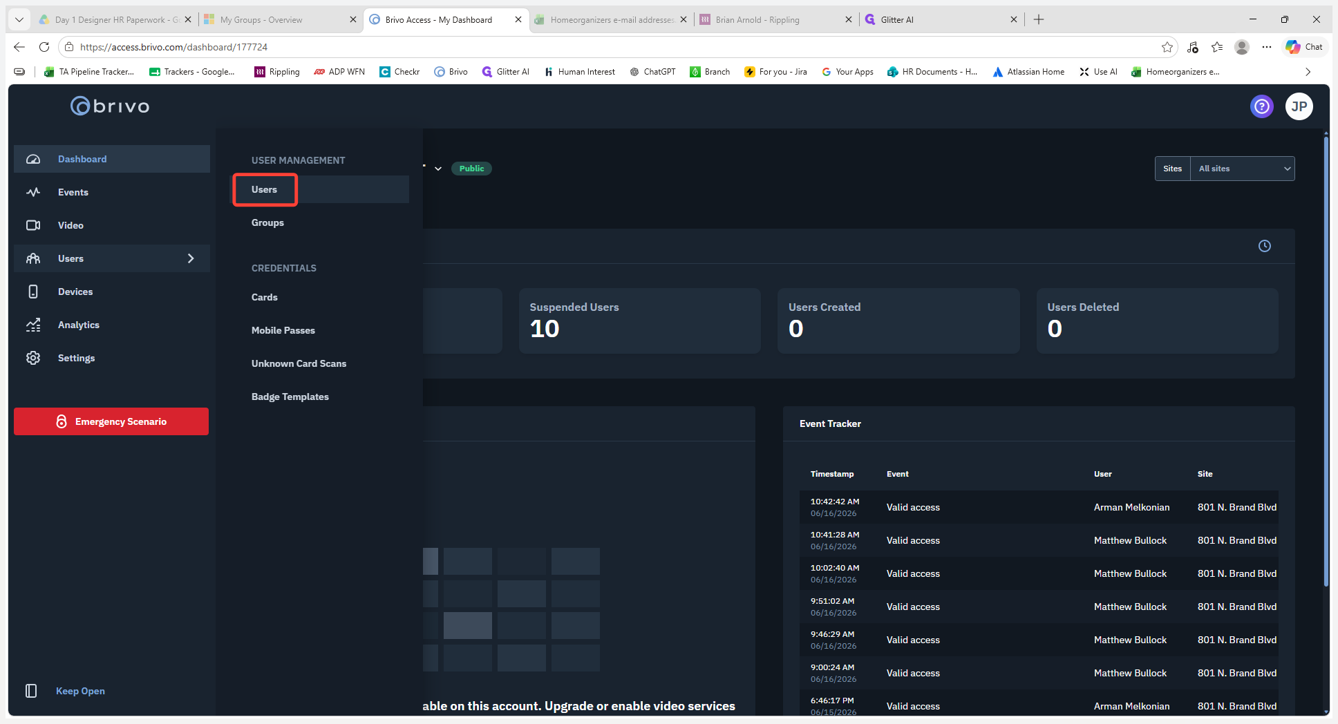 Step #1: Click Users in the left-hand navigation panel under User Management.