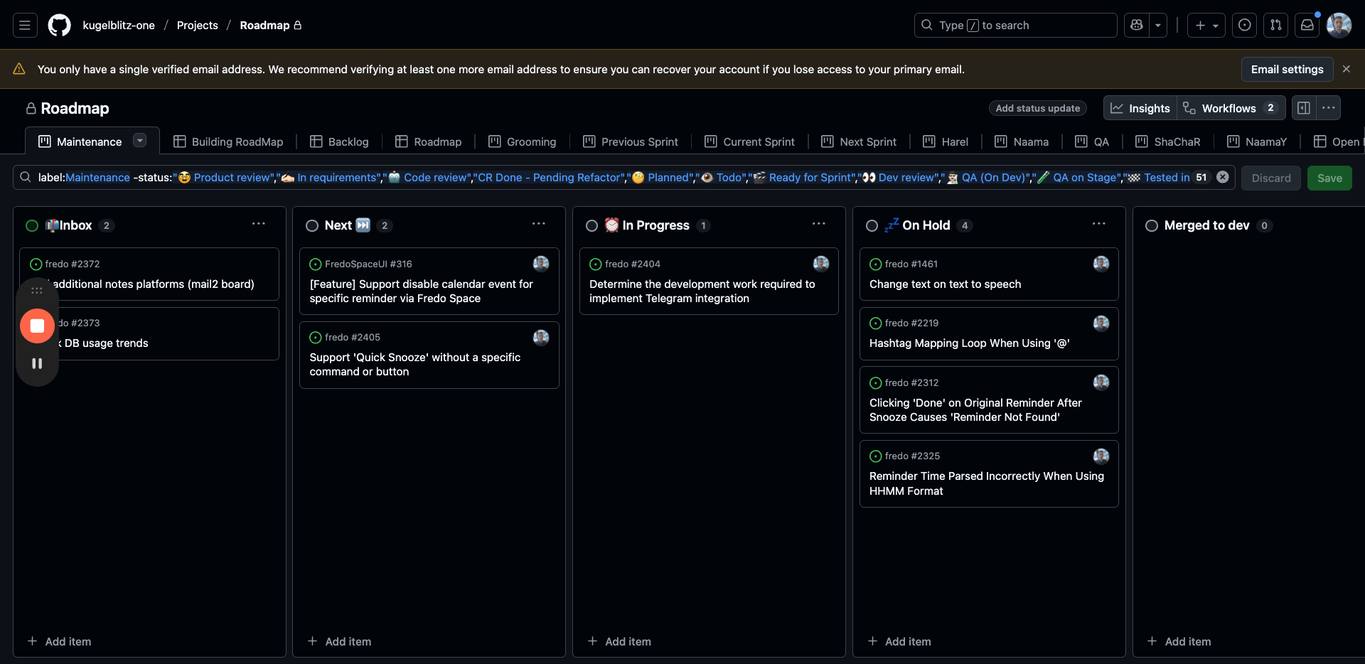 Step #4: Click on "Maintenance"
