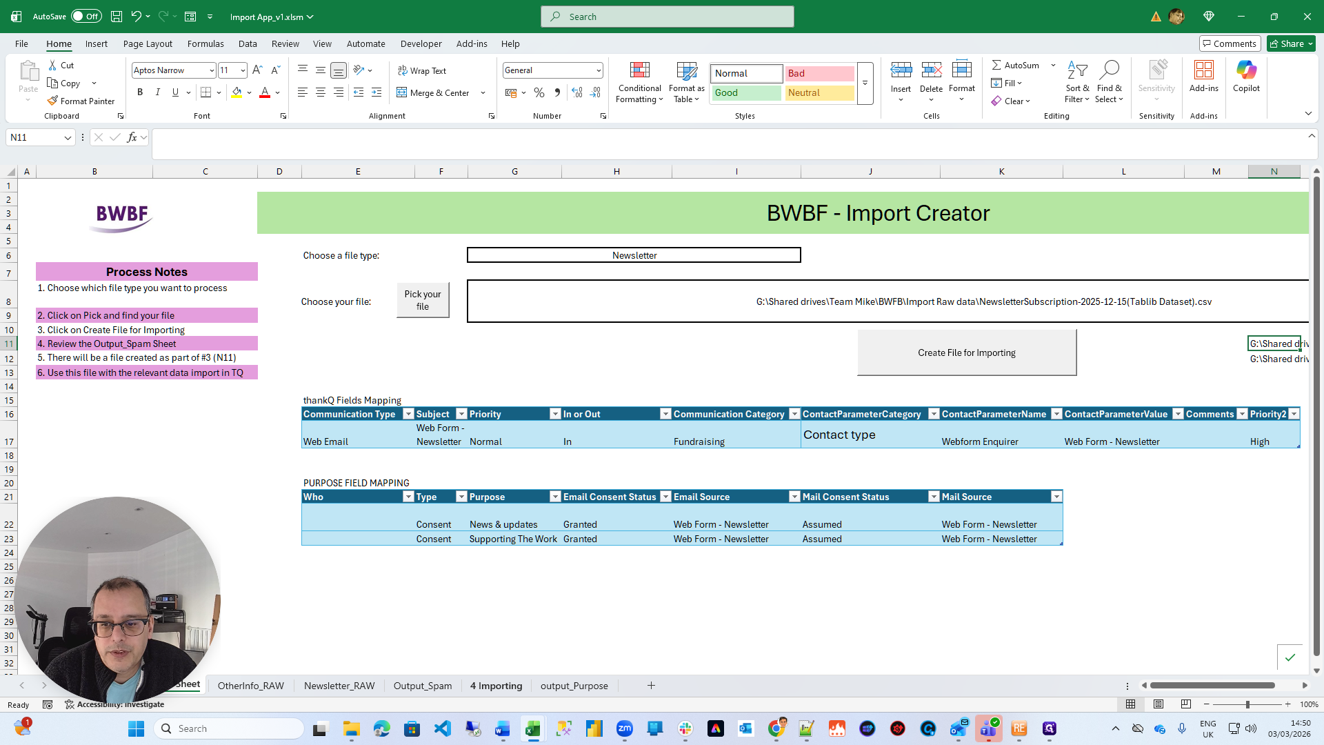 Step #23: Click on "4 Importing"