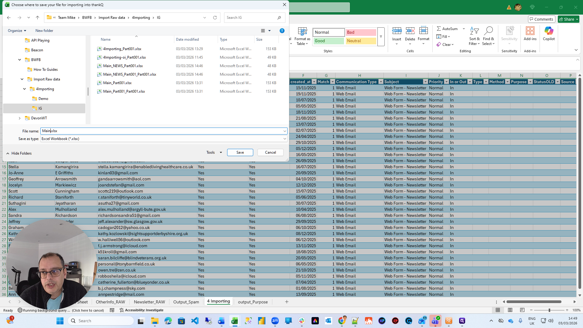 Step #14: Click on "Main.xlsx"