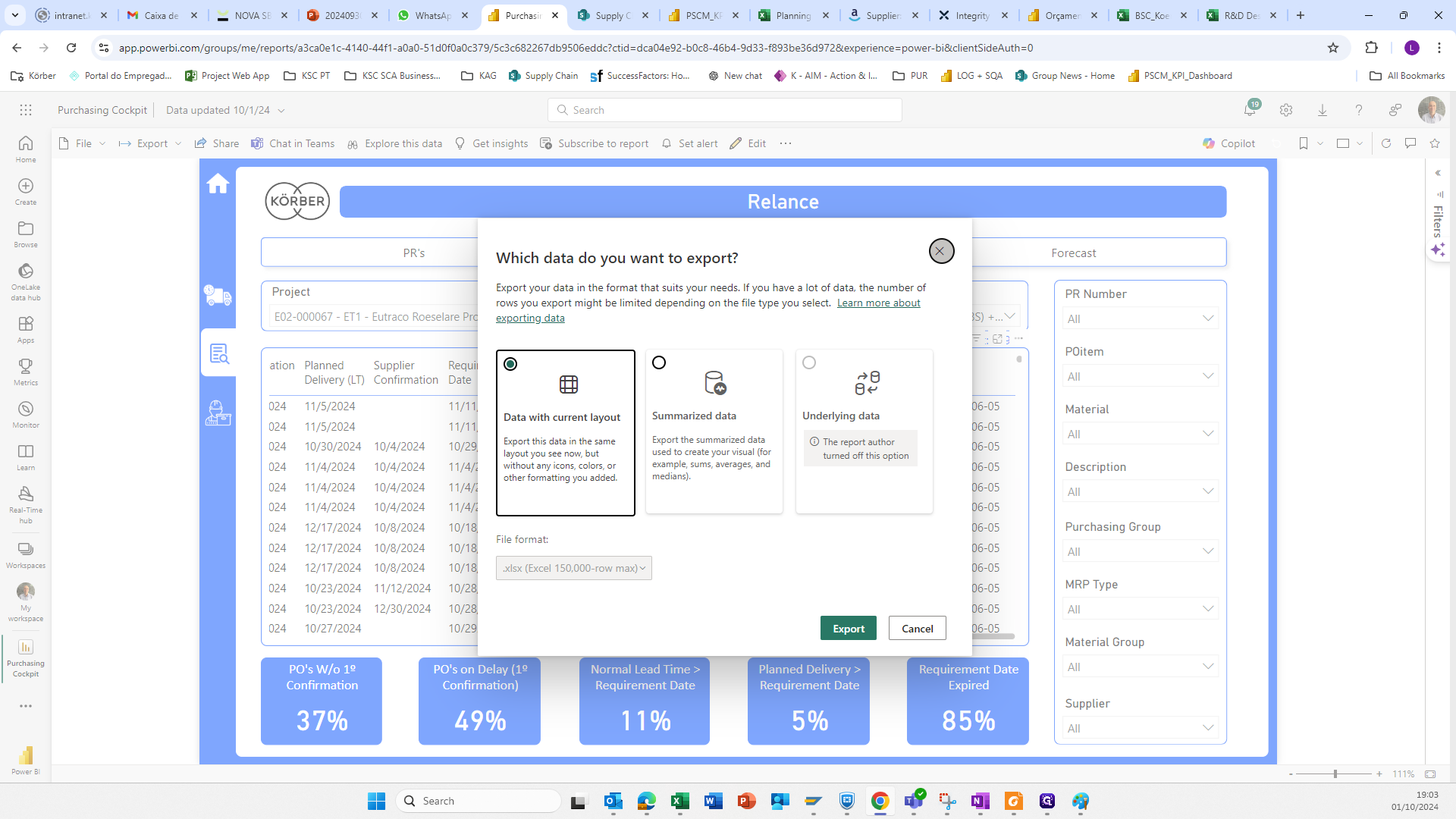 Step #12: Cliquem em "Data with current layout"