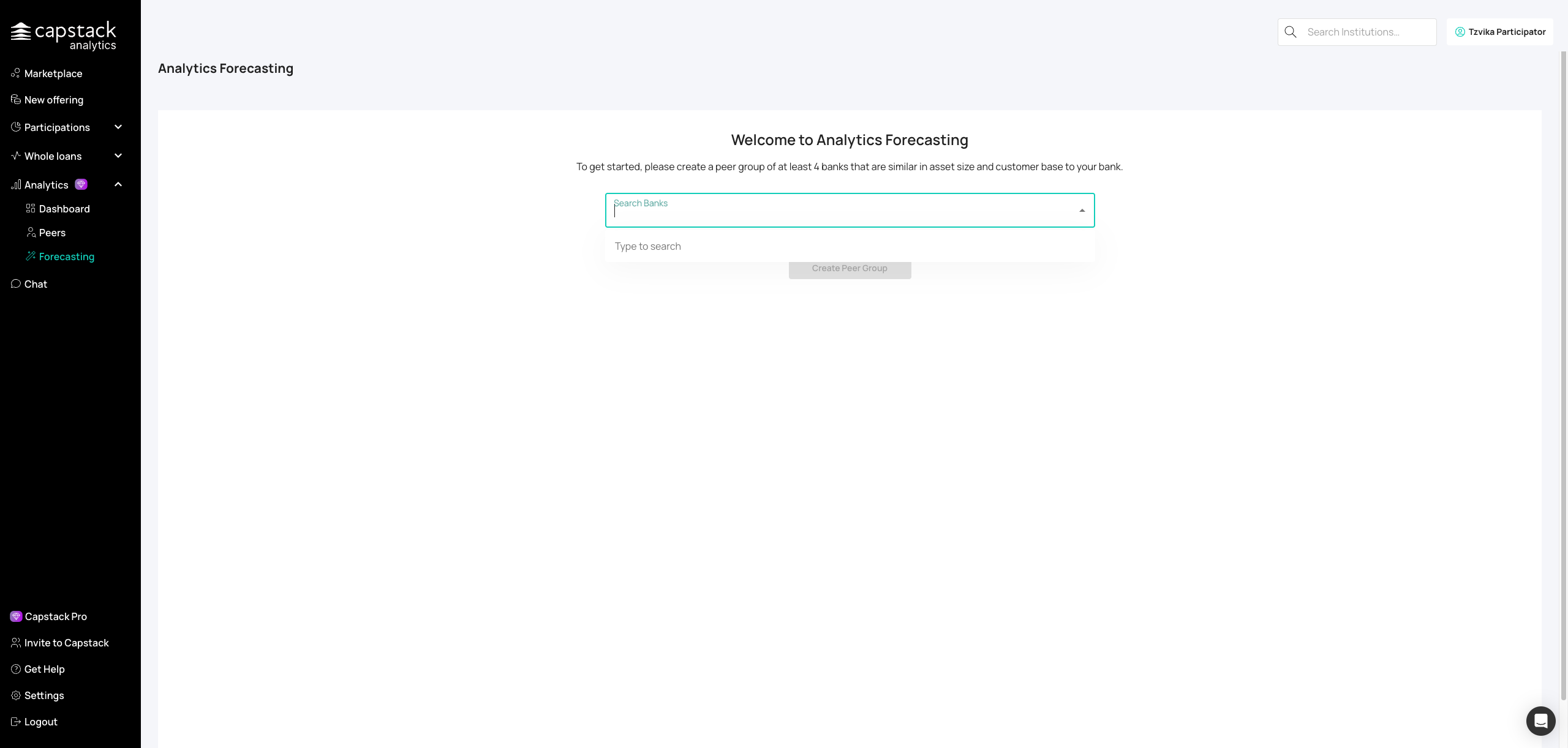 Step #25: Select four banks for your baseline