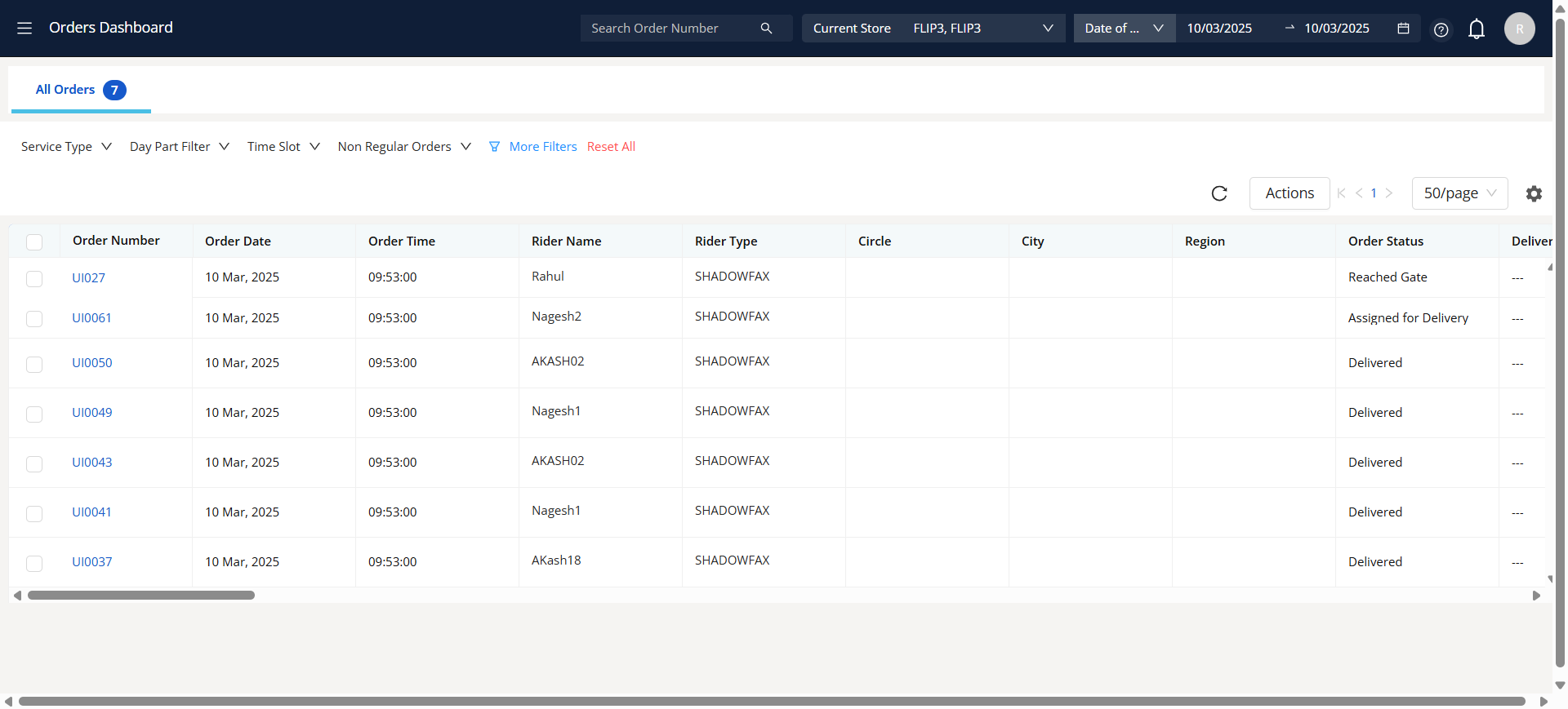 Step #4: After logging in successfully, the system will direct the user to the dashboard page, where they need to navigate to the menu bar and click on the "Orders Dashboard"