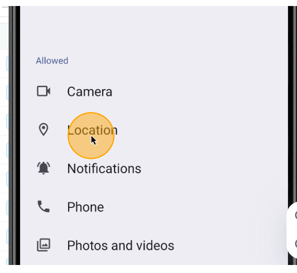 Step #42: Kindly enable location permissions to allow access to your current location.