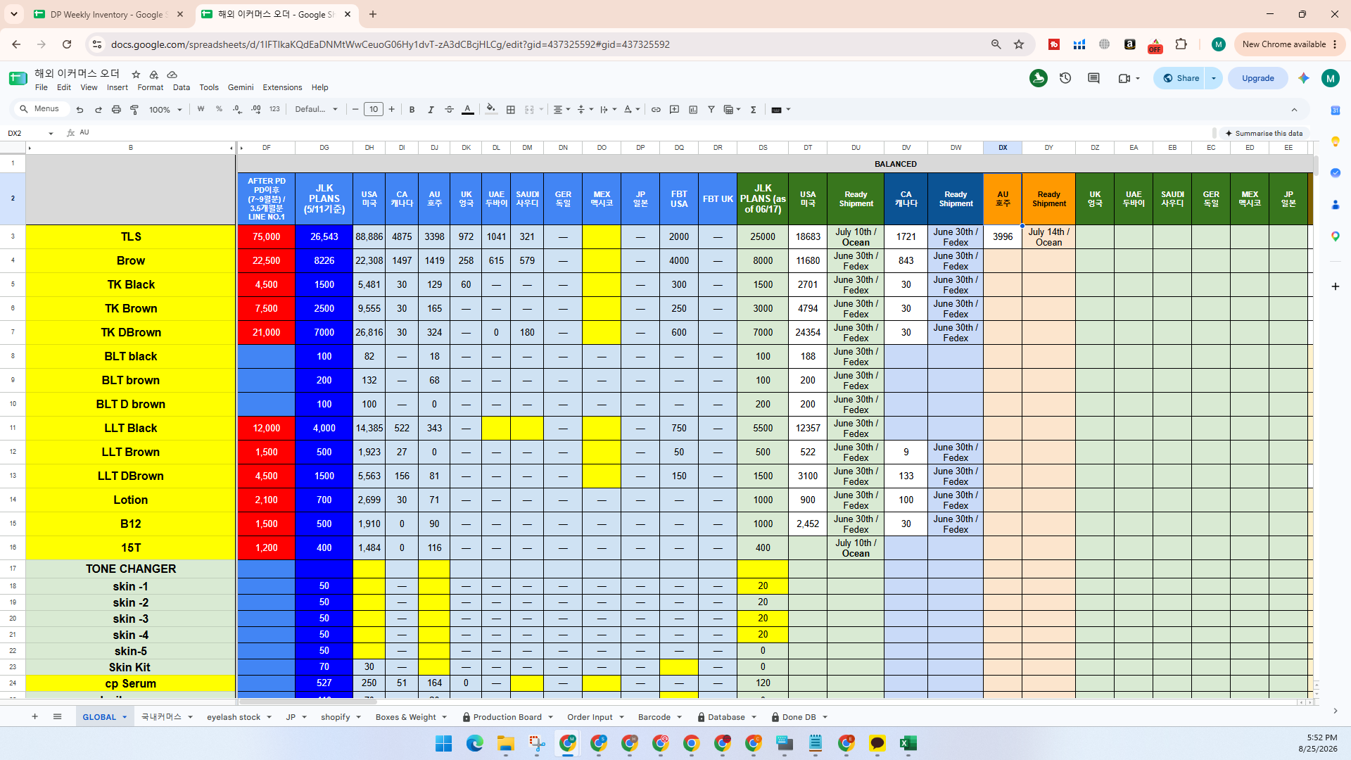 Step #33: Press Ctrl + Right Arrow to jump to the far right end of the spreadsheet.