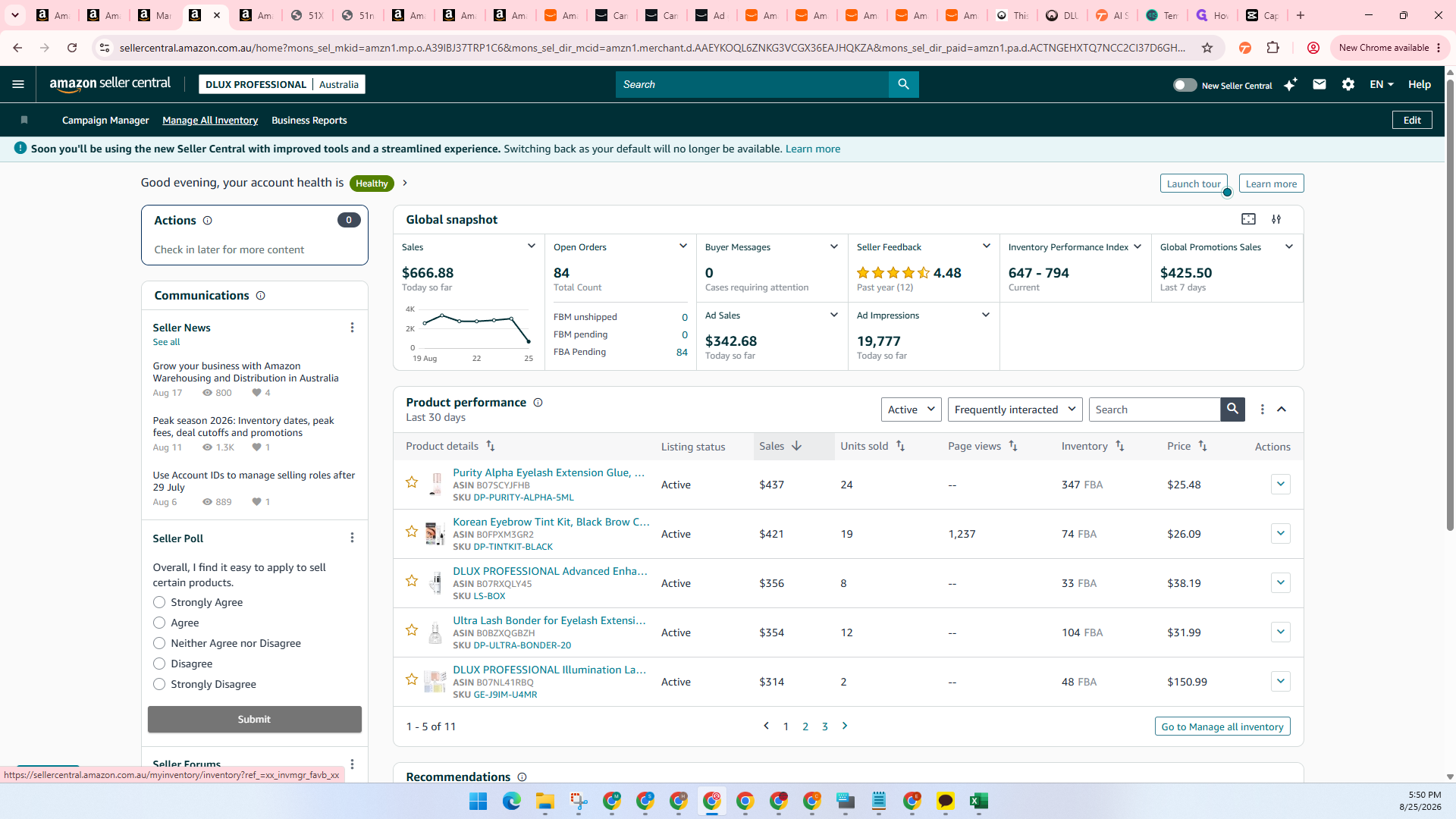 Step #8: Click Manage All Inventory in the navigation menu.