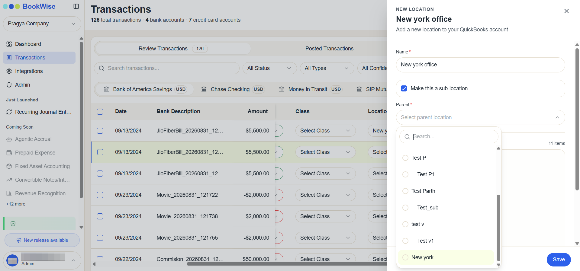 Step #7: Click the Select parent location dropdown menu, search for your primary location, and select it from the results.