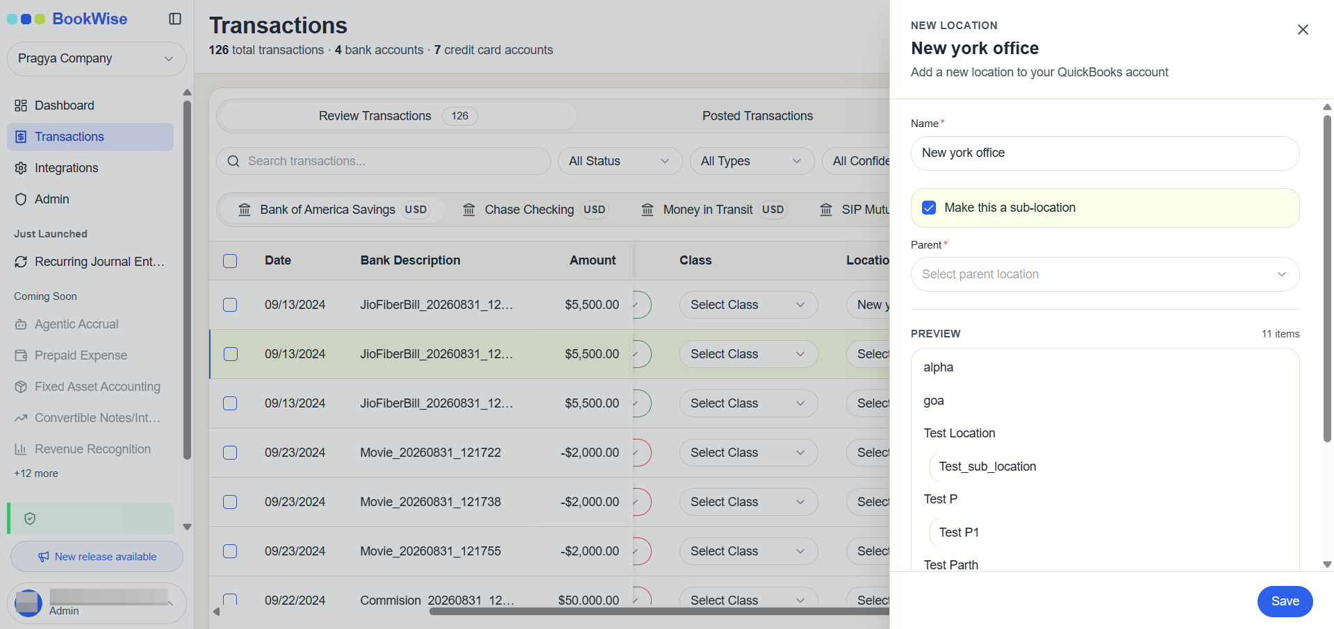 Step #6: Type the name of your new sub-locationinto the Name field. Select the Make this a sub-location checkbox.