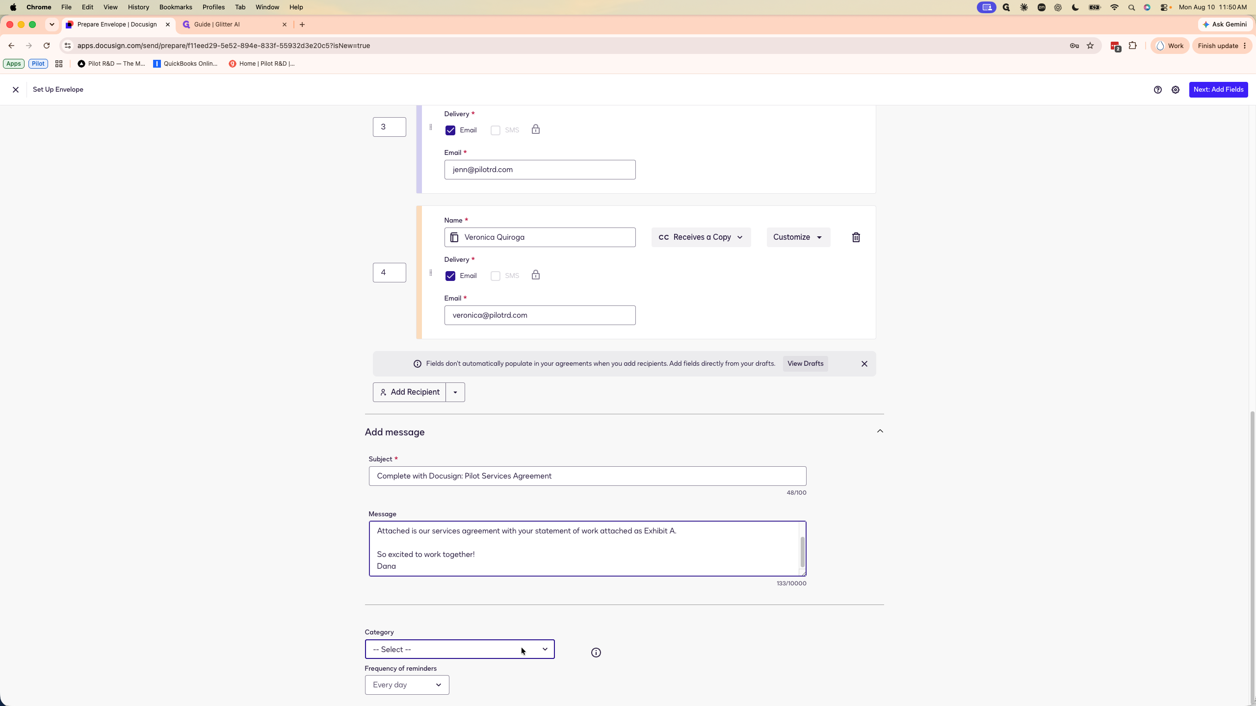 Step #14: Click the Category dropdown menu.
