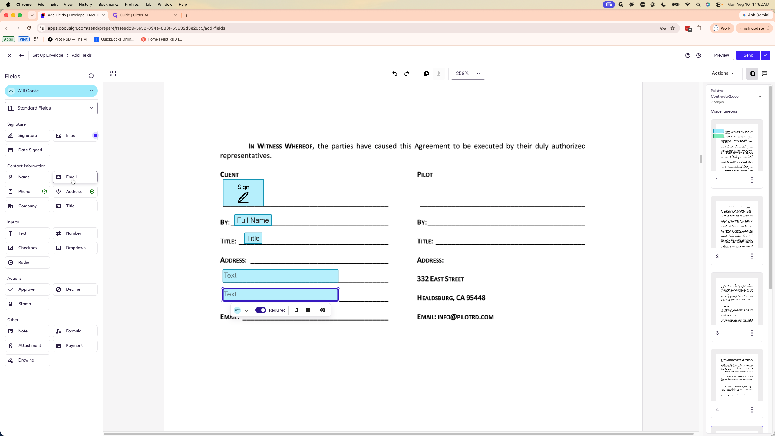 Step #27: Drag the Email field to capture their contact email.
