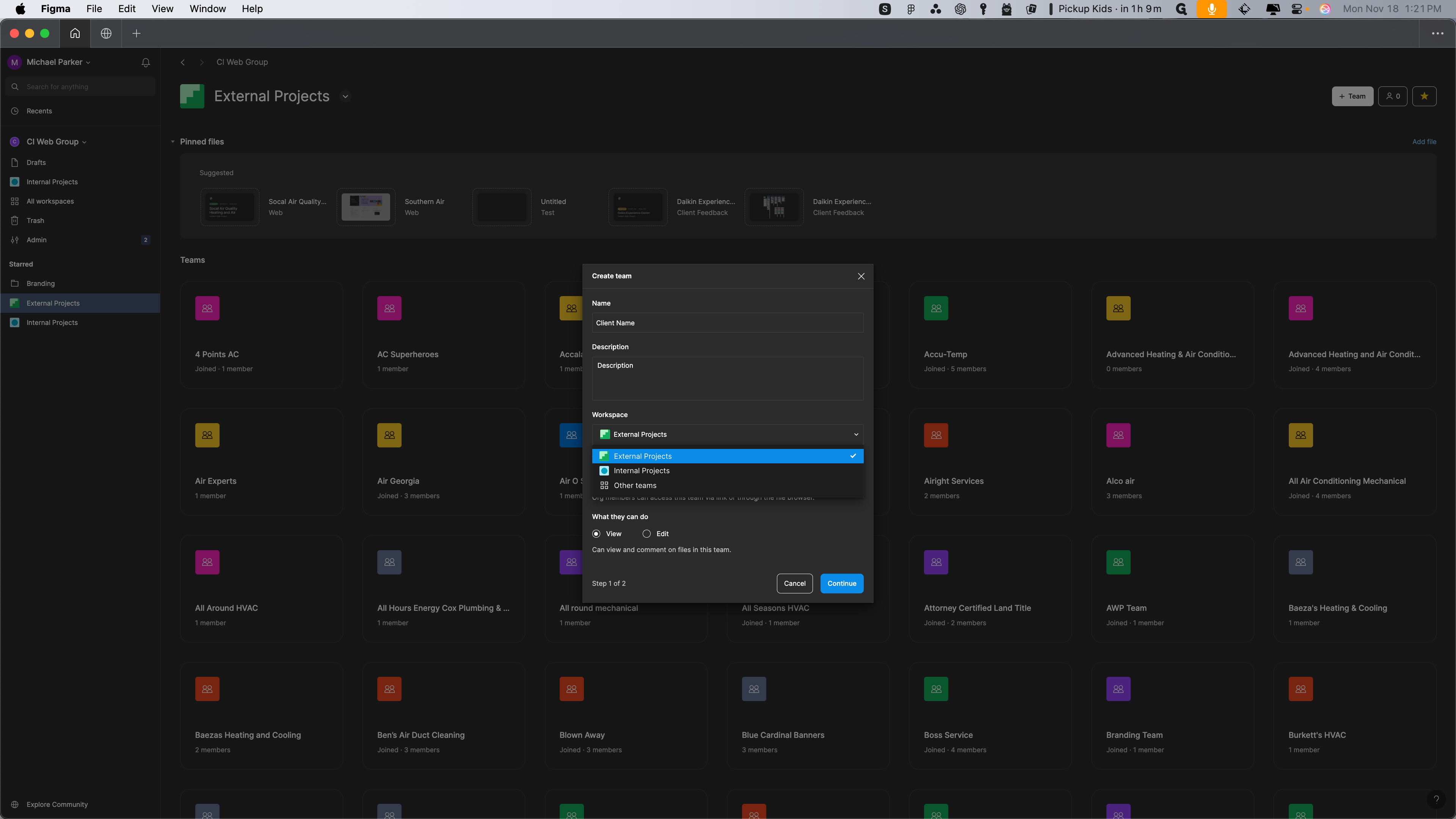 Step #9: Click on "External Projects"