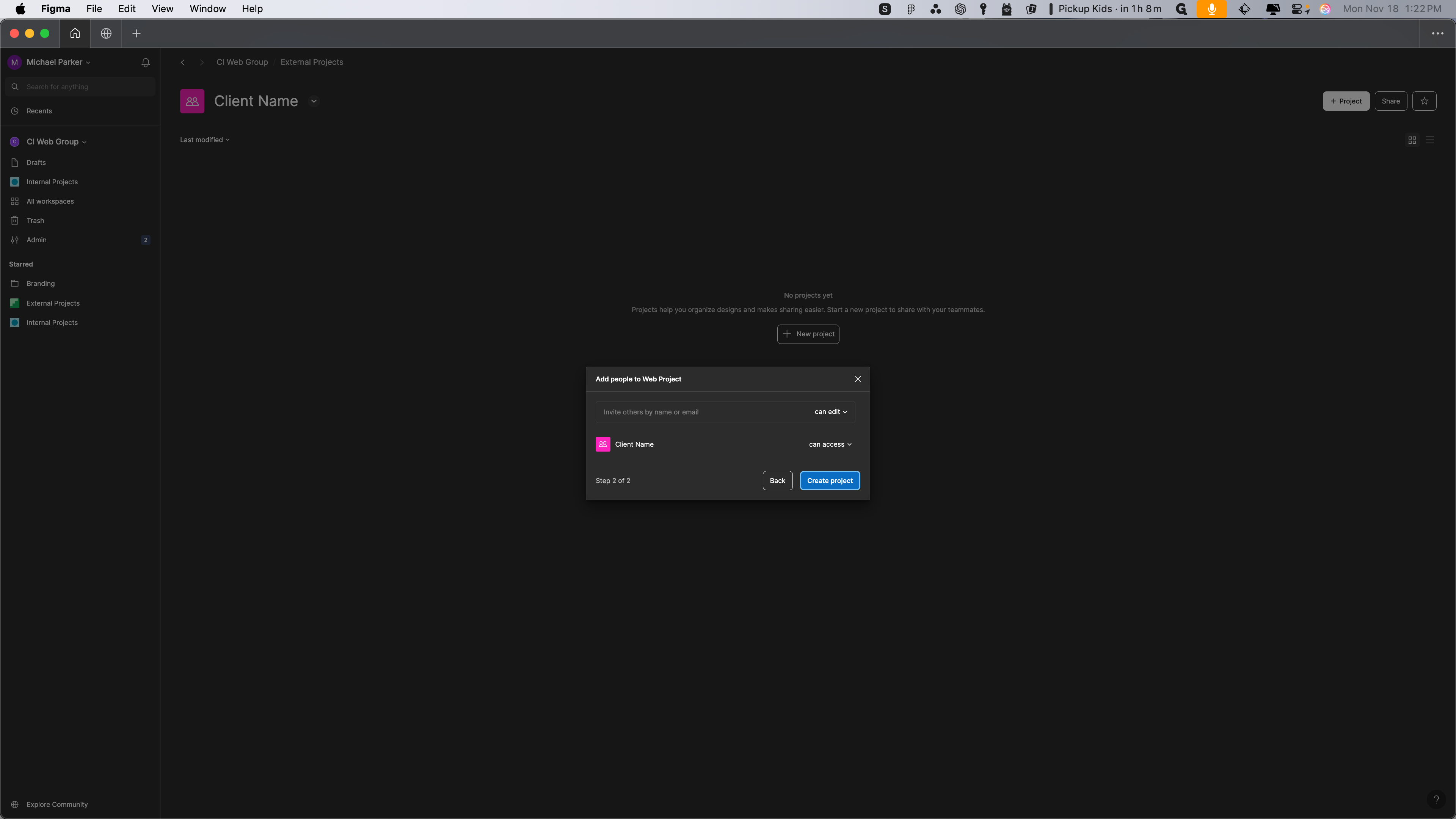 Step #24: Click on "Create project"