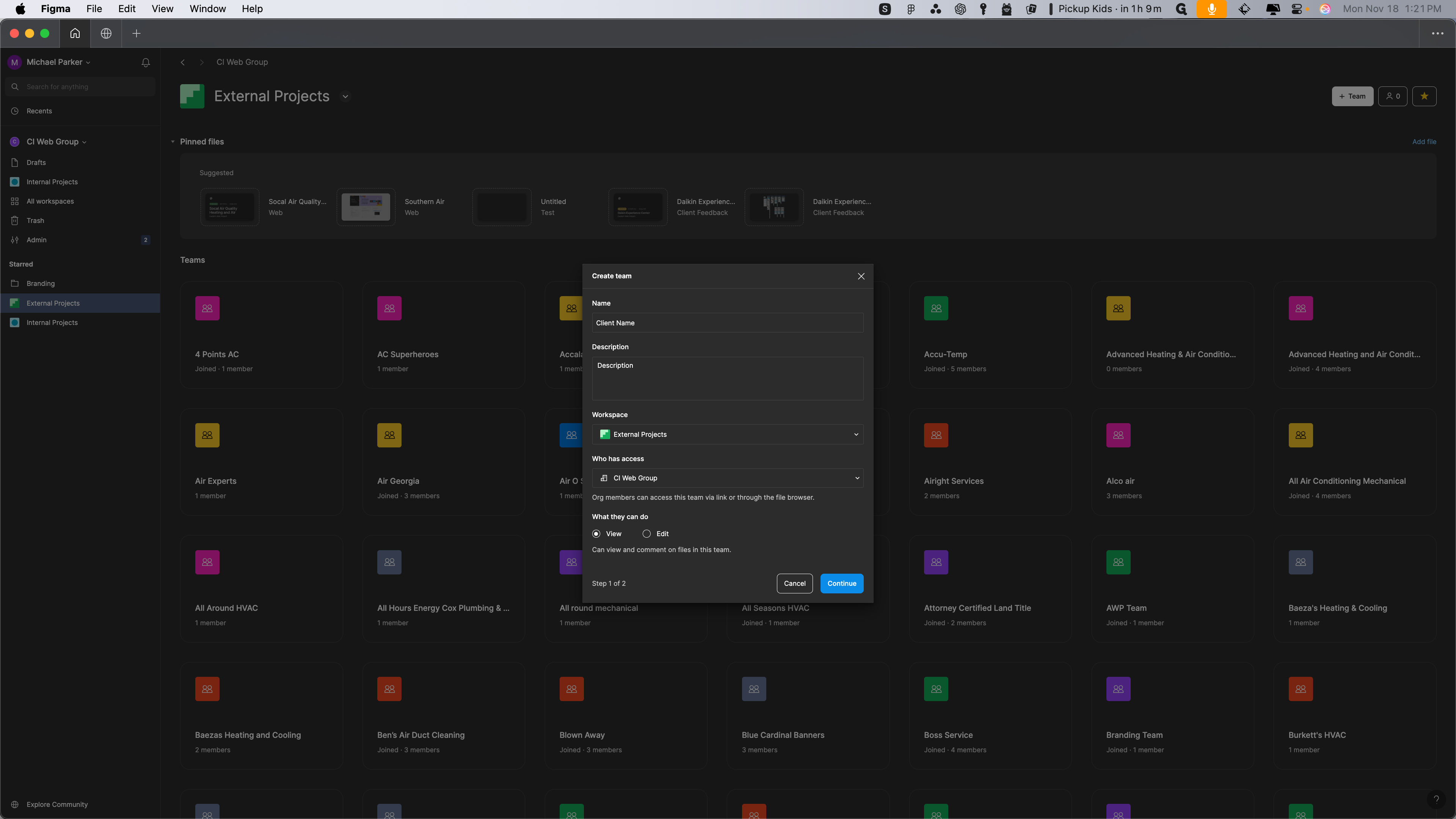 Step #7: Click on "Workspace"