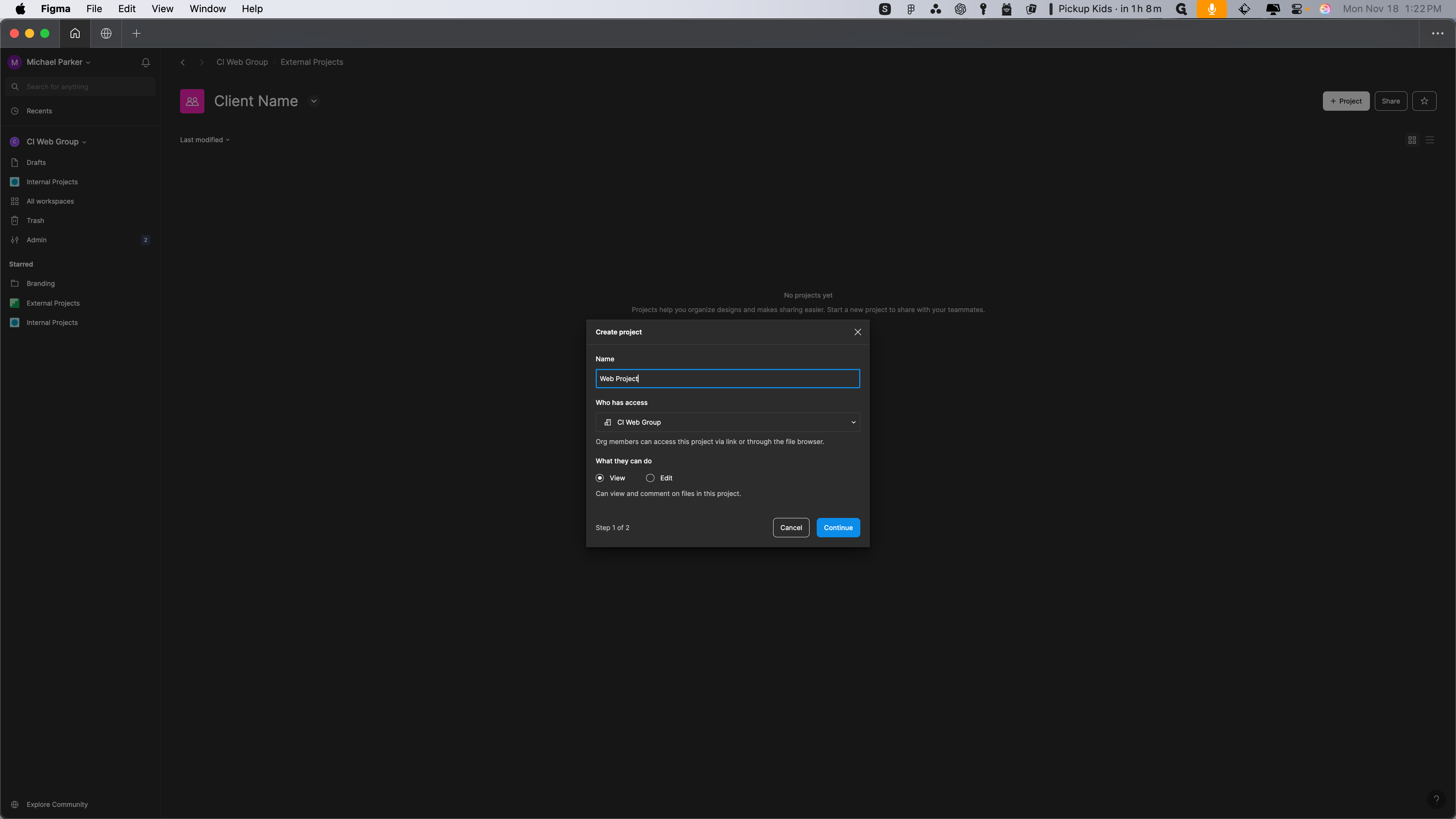 Step #20: Click on "CI Web Group"
