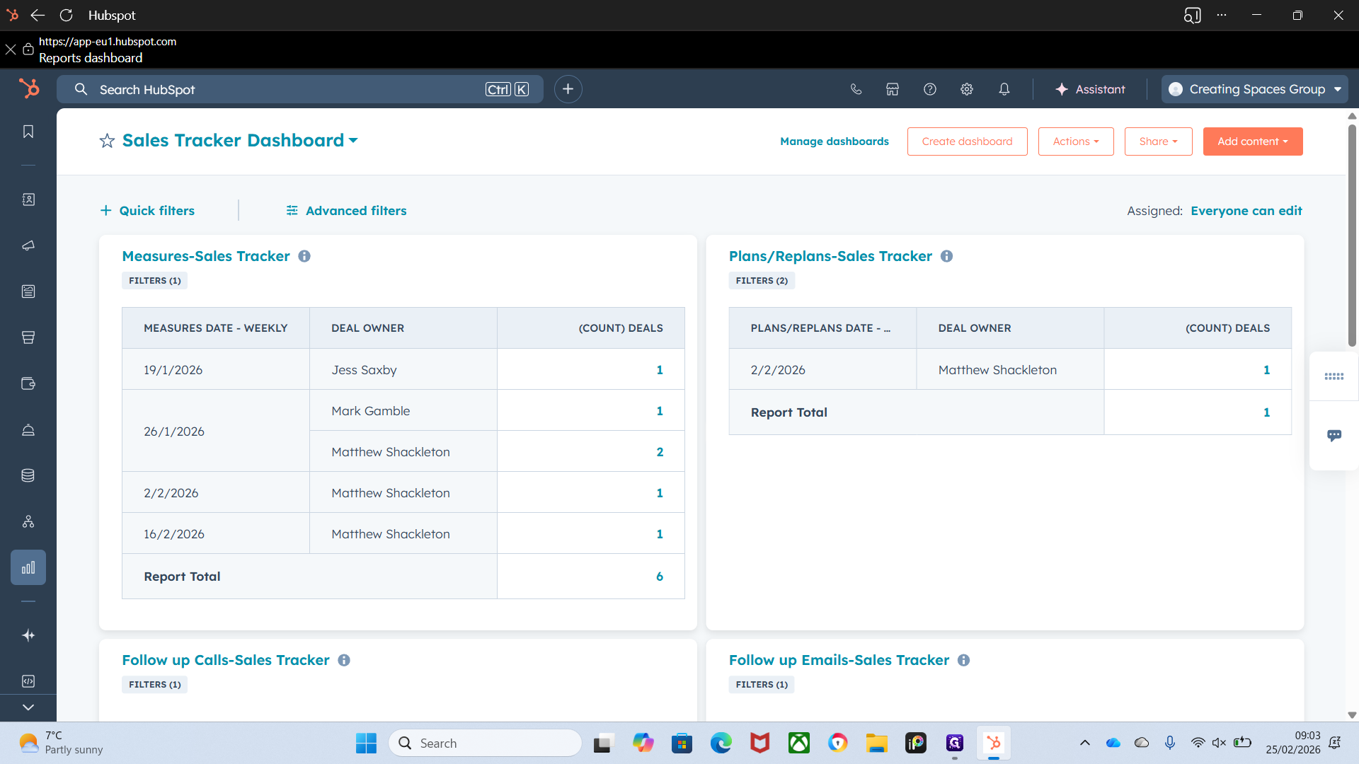 Step #1: Click on "Creating Spaces Group ▼"