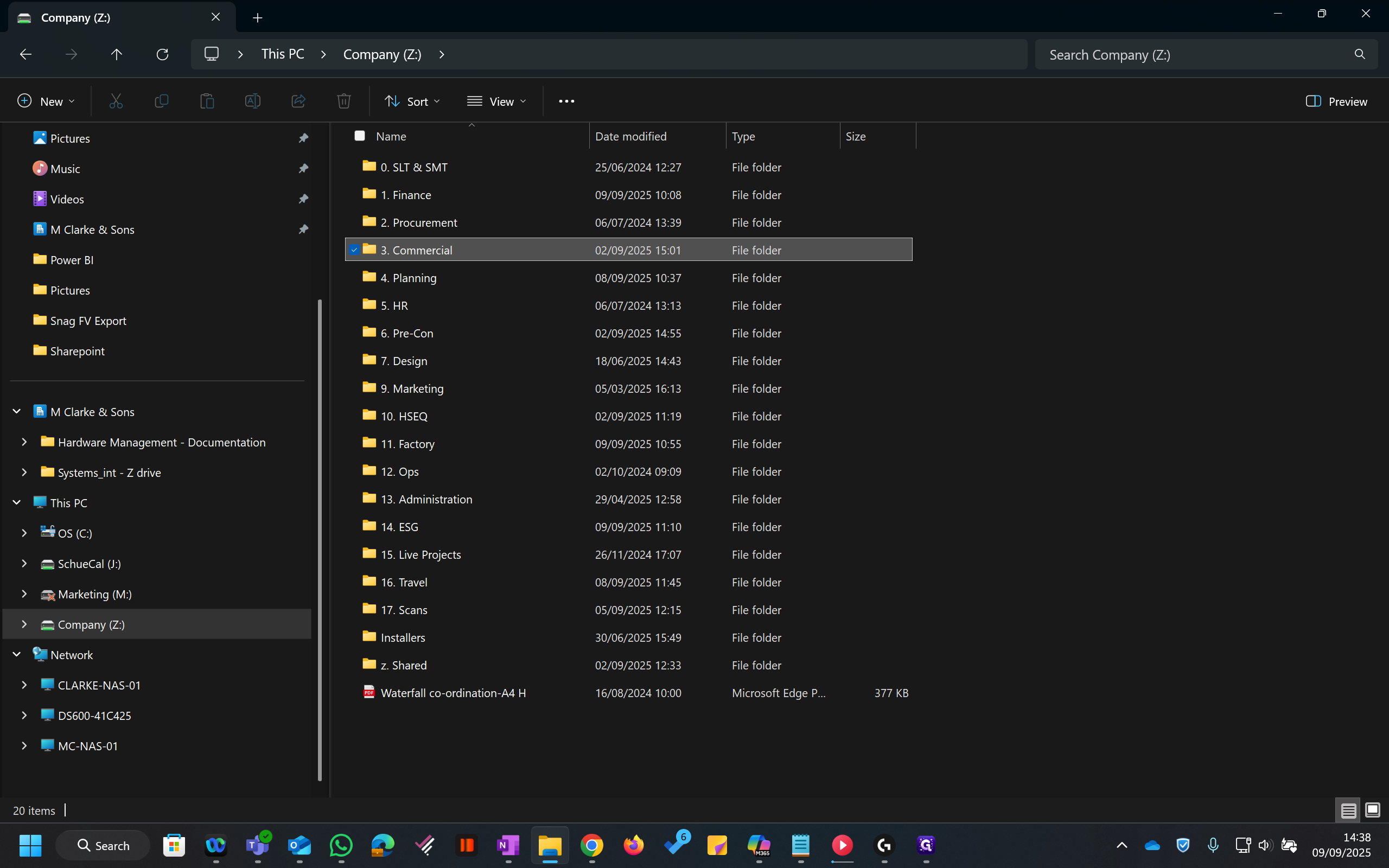Step #3: You should now see all the server folders on the top level. Select the folder you need.