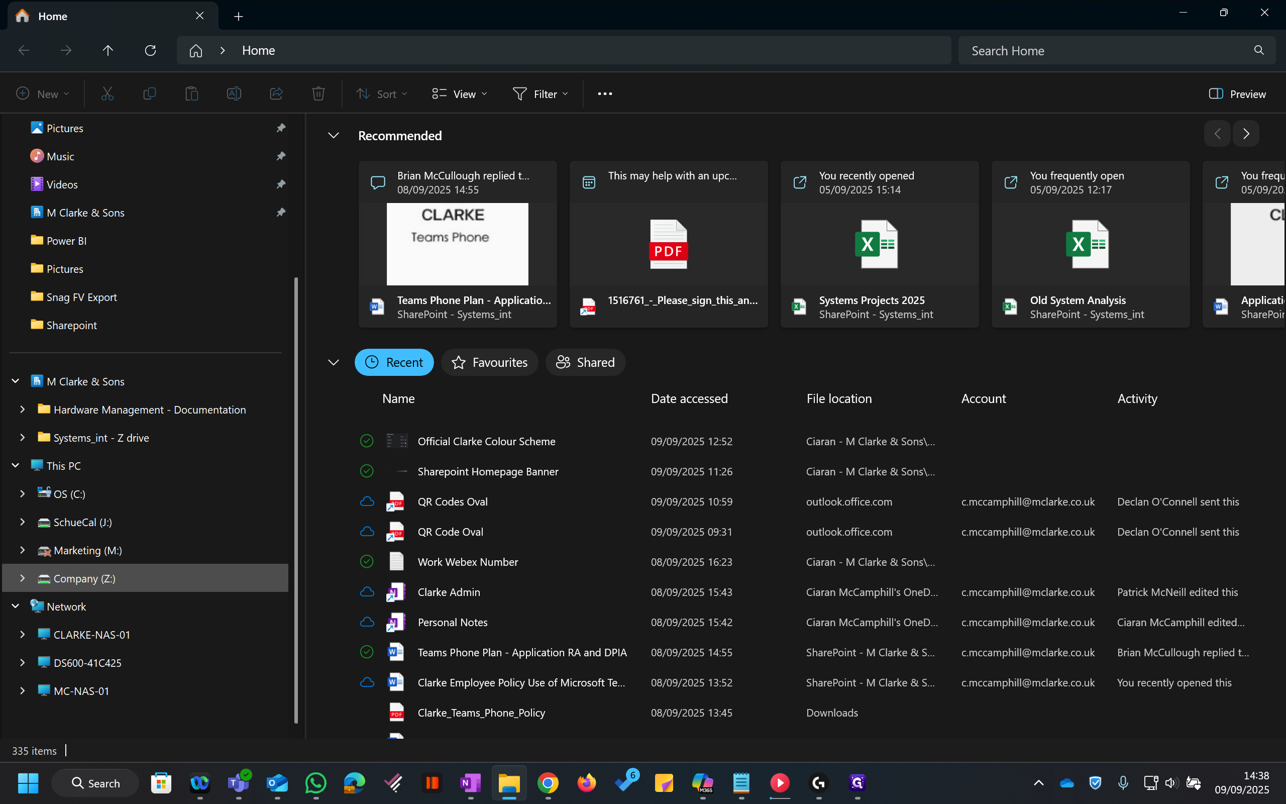 Step #2: Within your "This PC" section, select "Company (Z:)"