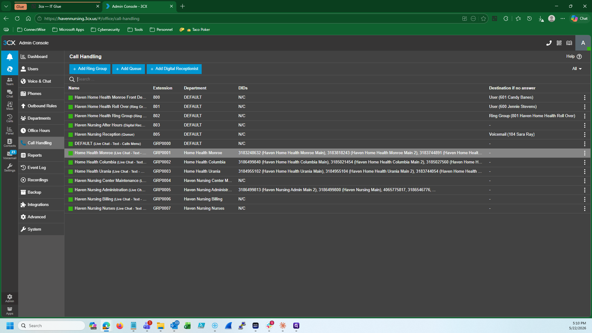 Step #22: Select the target Group Ring Policy from the extension list.