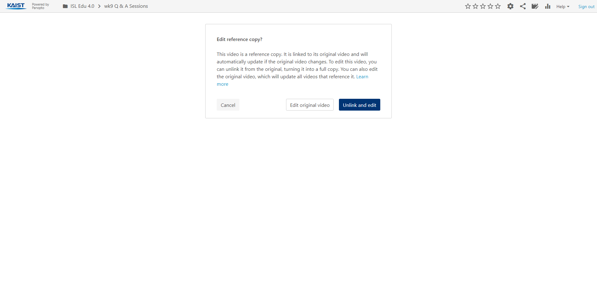 Step #2: Click on "Unlink and edit"
