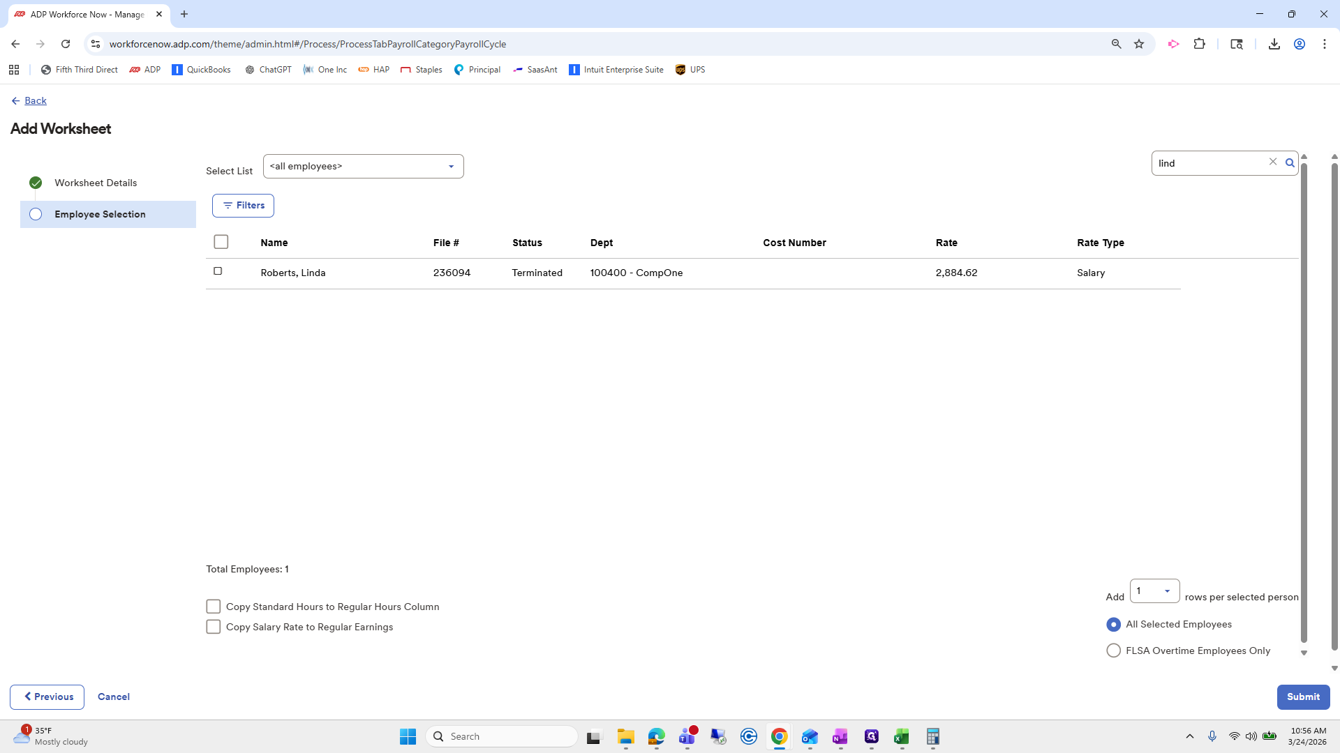 Step #108: Click on "☐"